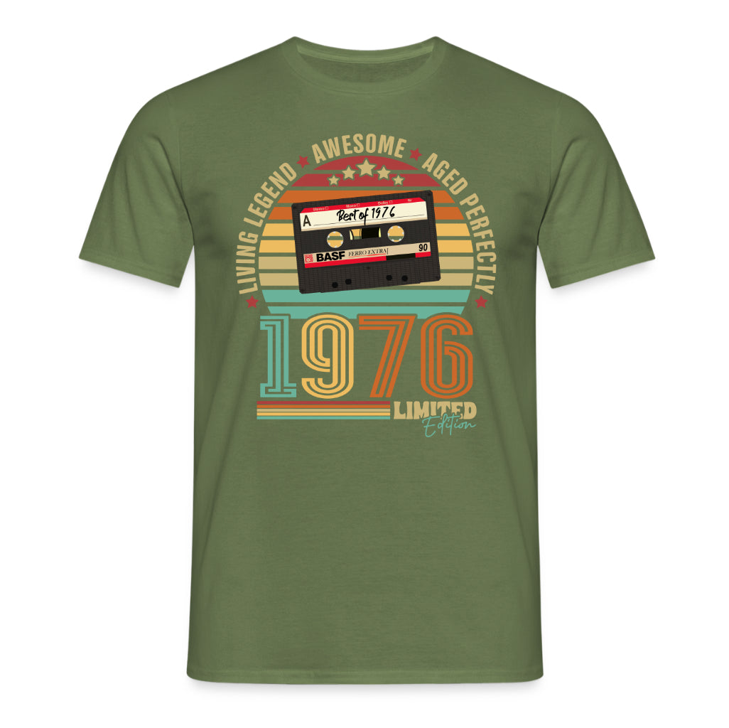 50. Geburtstag Musik Kassette Geschenk Shirt – Best of 1976 Limited Edition Retro