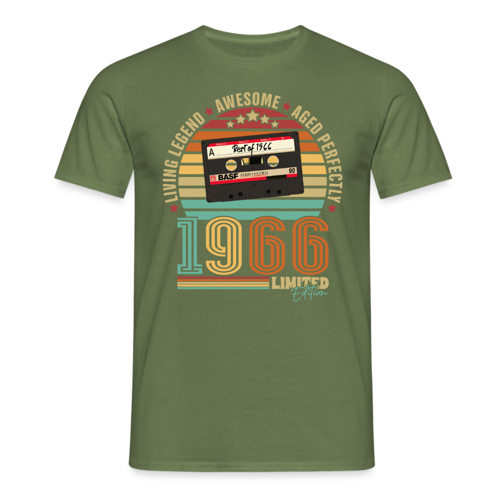 60. Geburtstag Musik Kassette Geschenk Shirt – Best of 1966 Limited Edition Retro