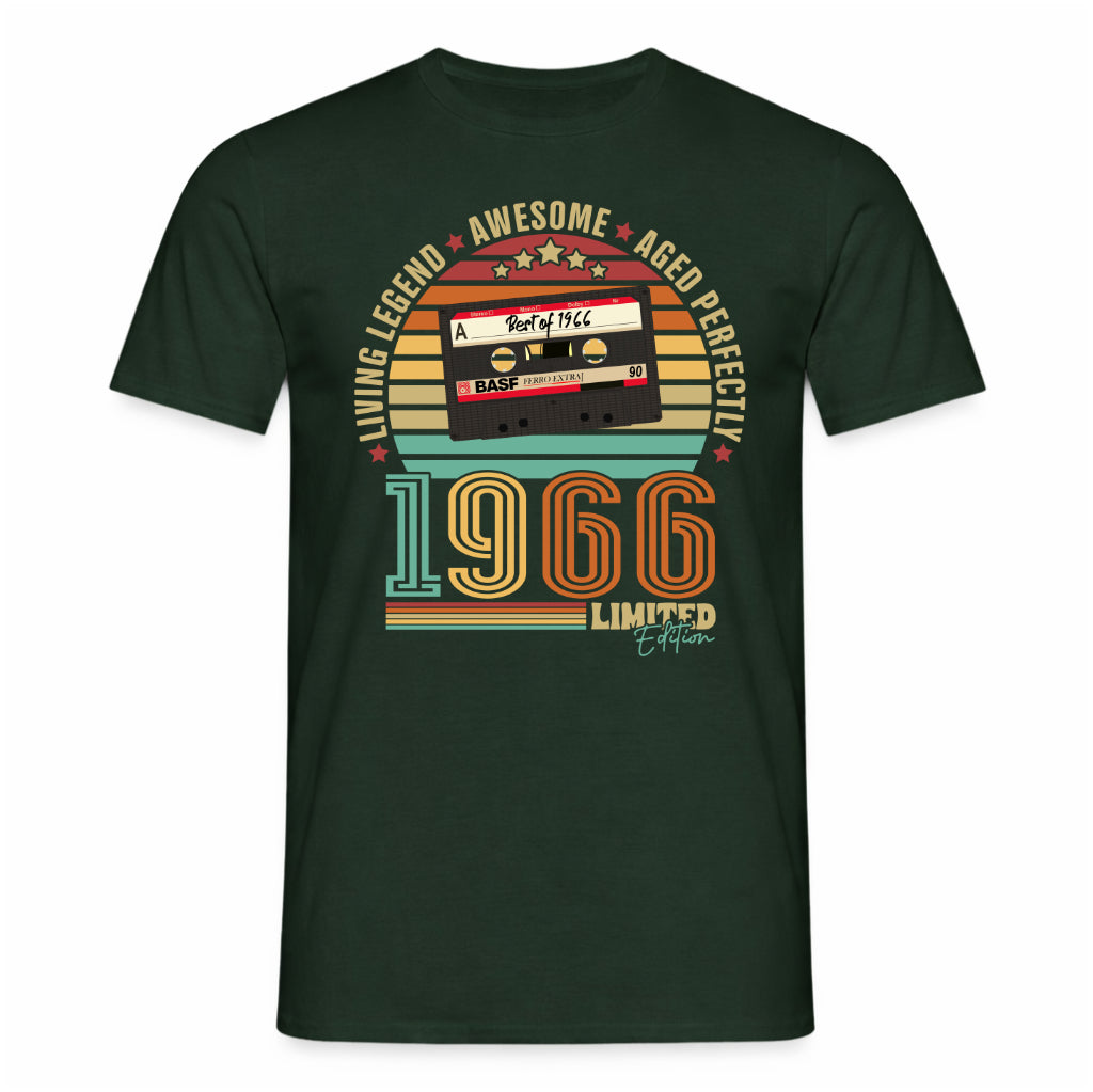 60. Geburtstag Musik Kassette Geschenk Shirt – Best of 1966 Limited Edition Retro