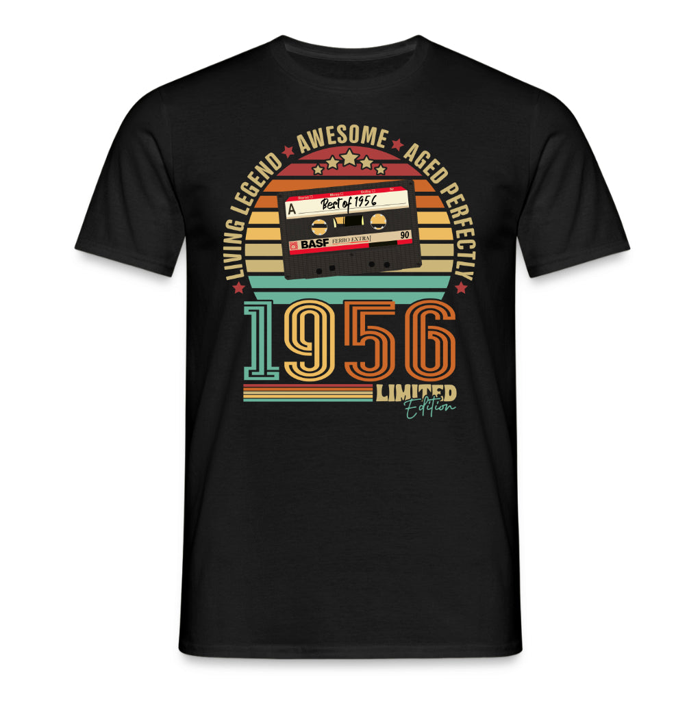70. Geburtstag Musik Kassette Geschenk Shirt – Best of 1956 Limited Edition Retro