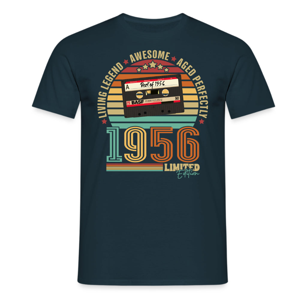 70. Geburtstag Musik Kassette Geschenk Shirt – Best of 1956 Limited Edition Retro