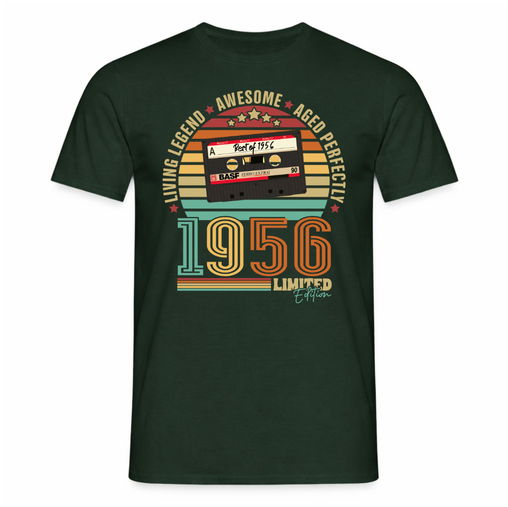 70. Geburtstag Musik Kassette Geschenk Shirt – Best of 1956 Limited Edition Retro