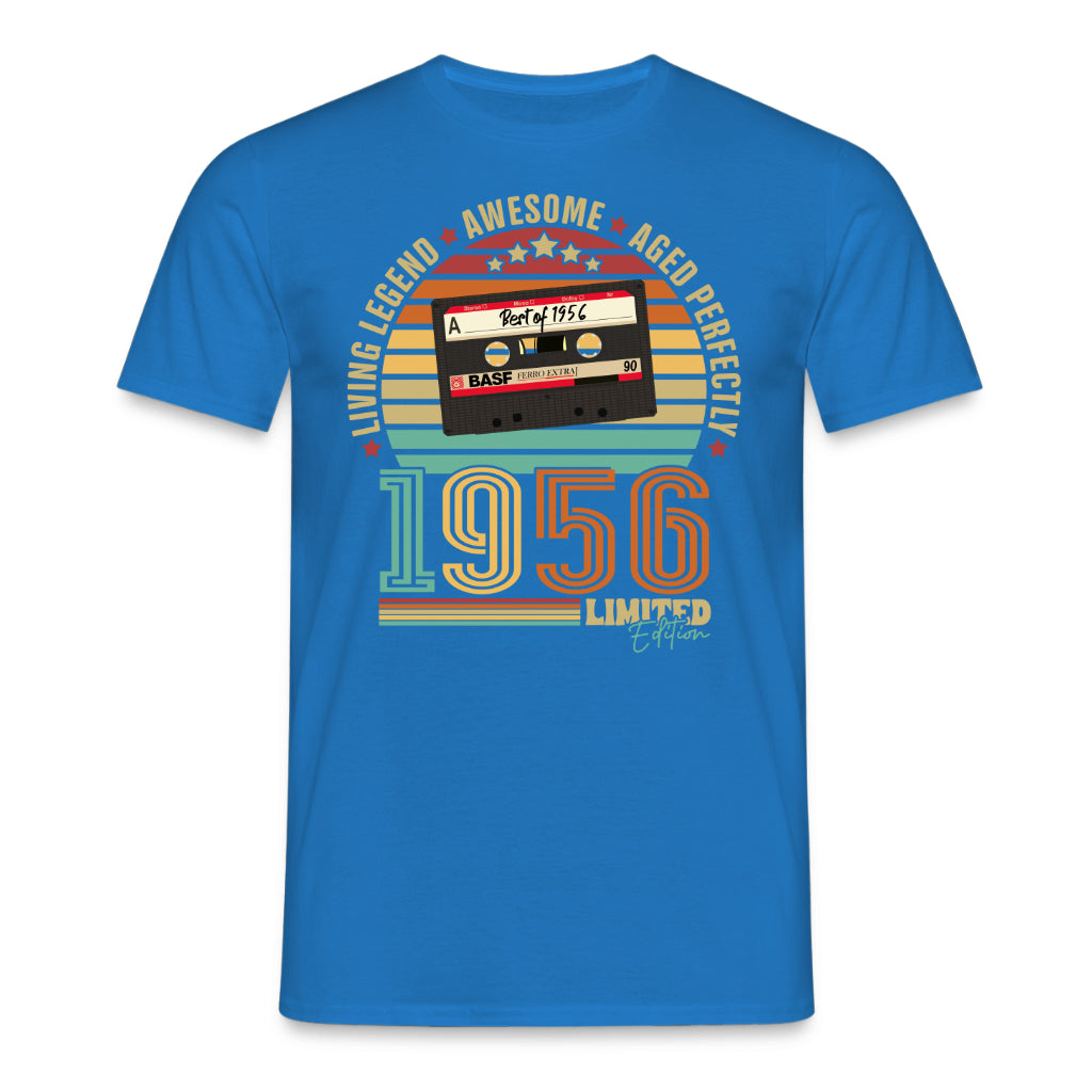 70. Geburtstag Musik Kassette Geschenk Shirt – Best of 1956 Limited Edition Retro