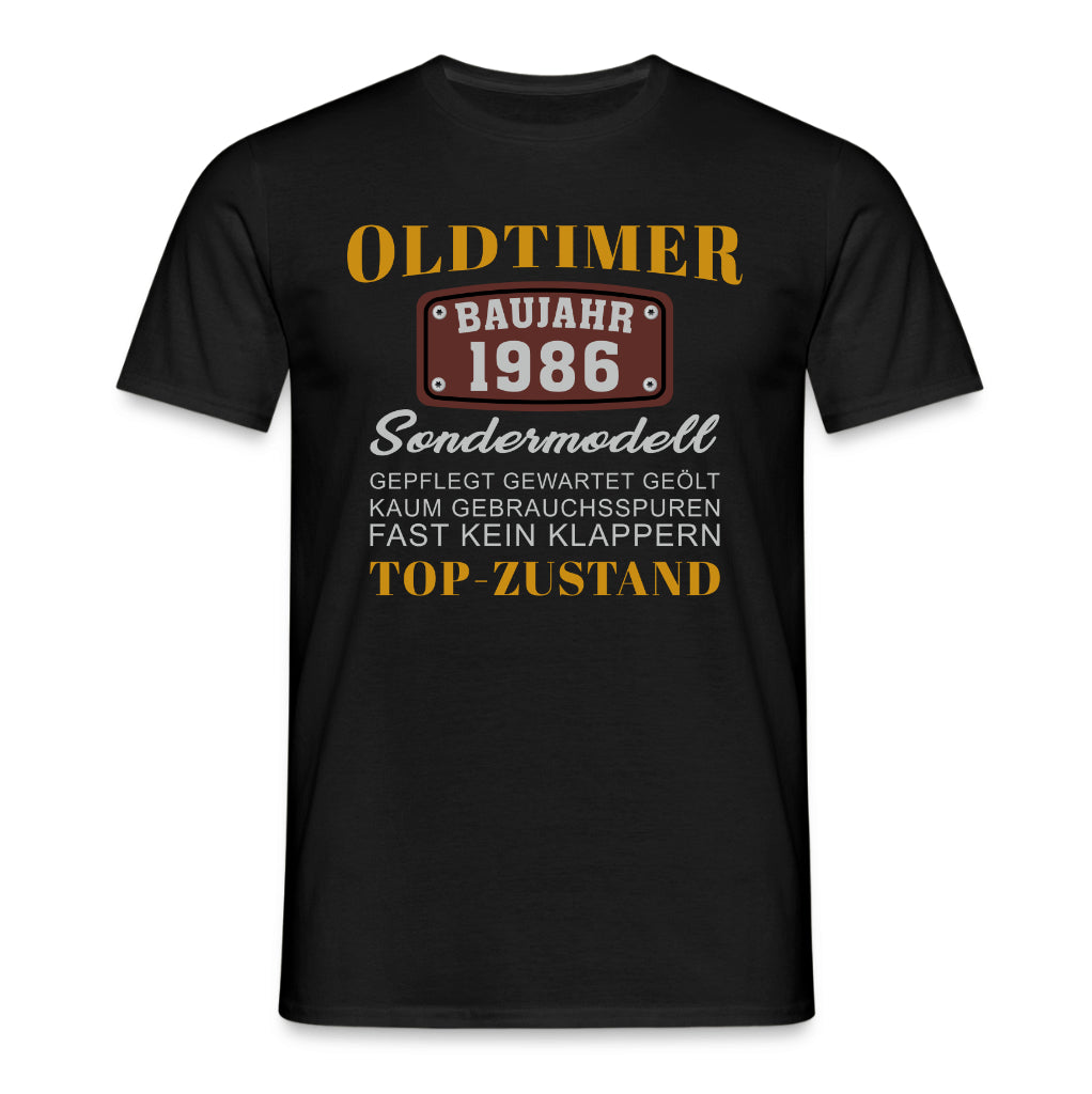Oldtimer 40. Geburtstag Shirt – Baujahr 1986 Sondermodell Geschenk