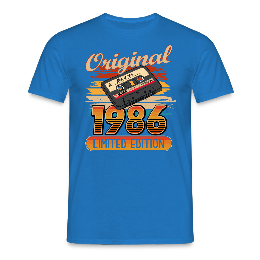 Original 40. Geburtstag Shirt – Original Best of 1986 Limited Edition Retro Musik Kassette