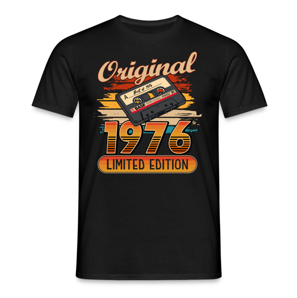 Original 50. Geburtstag Shirt – Original Best of 1976 Limited Edition Retro Musik Kassette