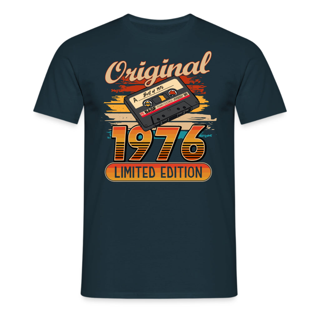 Original 50. Geburtstag Shirt – Original Best of 1976 Limited Edition Retro Musik Kassette