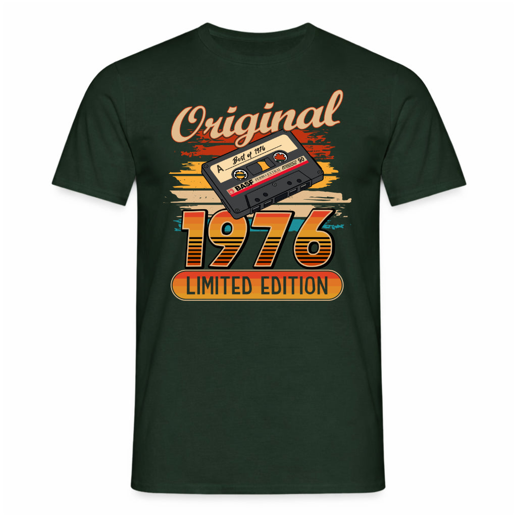Original 50. Geburtstag Shirt – Original Best of 1976 Limited Edition Retro Musik Kassette