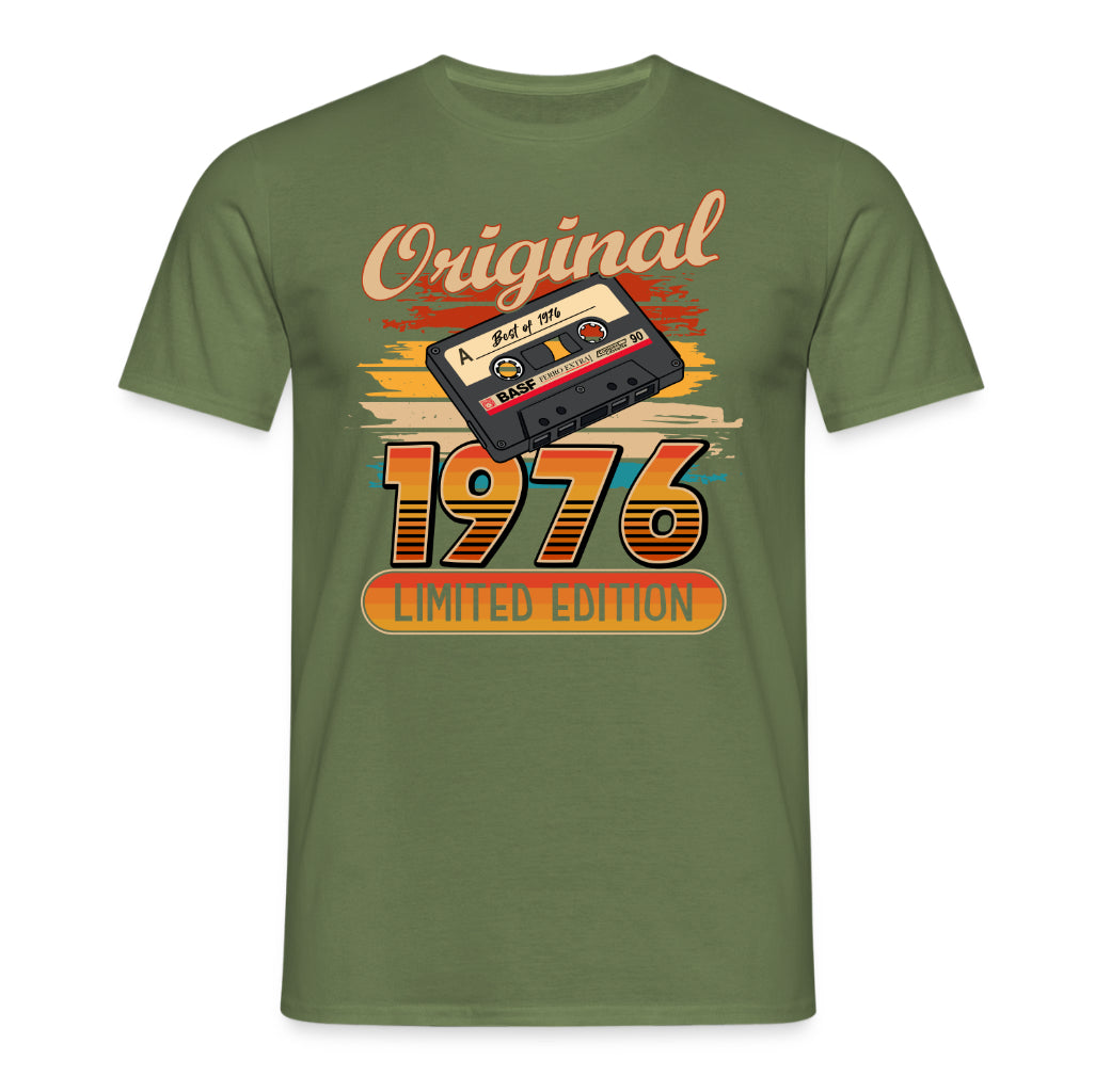 Original 50. Geburtstag Shirt – Original Best of 1976 Limited Edition Retro Musik Kassette