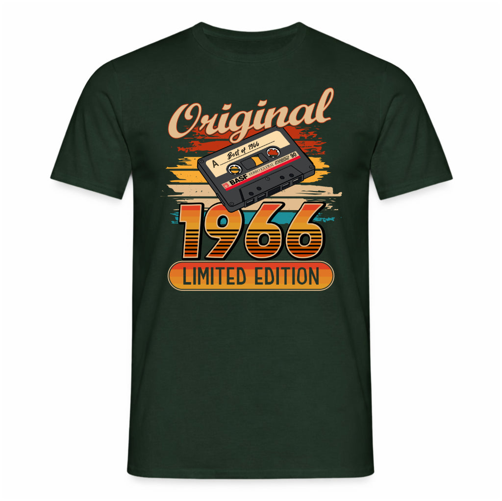 Original 60. Geburtstag Shirt – Original Best of 1966 Limited Edition Retro Musik Kassette