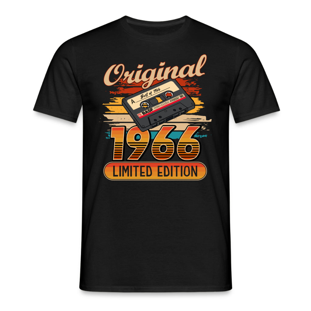 Original 60. Geburtstag Shirt – Original Best of 1966 Limited Edition Retro Musik Kassette