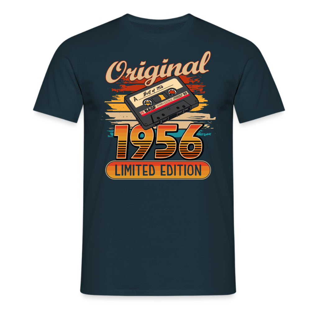 Original 70. Geburtstag Shirt – Original Best of 1956 Limited Edition Retro Musik Kassette