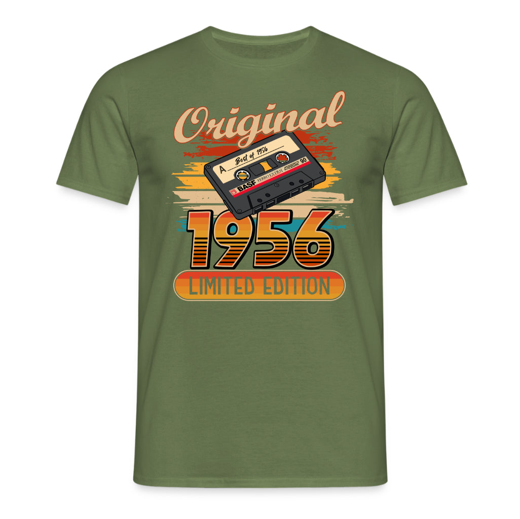 Original 70. Geburtstag Shirt – Original Best of 1956 Limited Edition Retro Musik Kassette