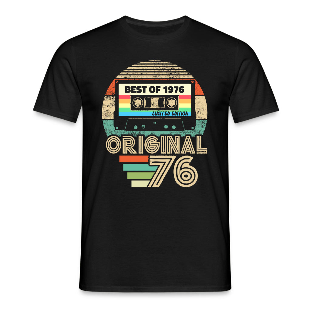 Original 50. Geburtstag Shirt – Best of 1976 Limited Edition Retro Kassette