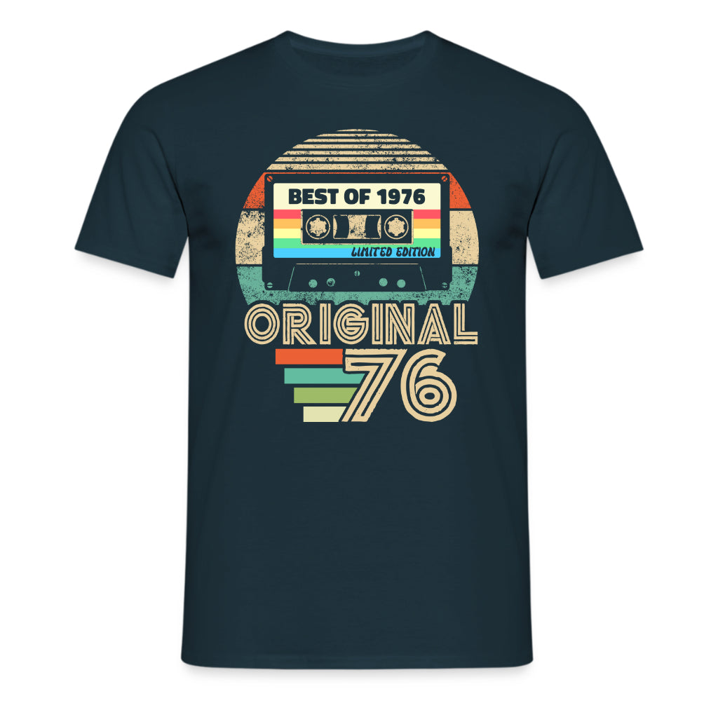 Original 50. Geburtstag Shirt – Best of 1976 Limited Edition Retro Kassette