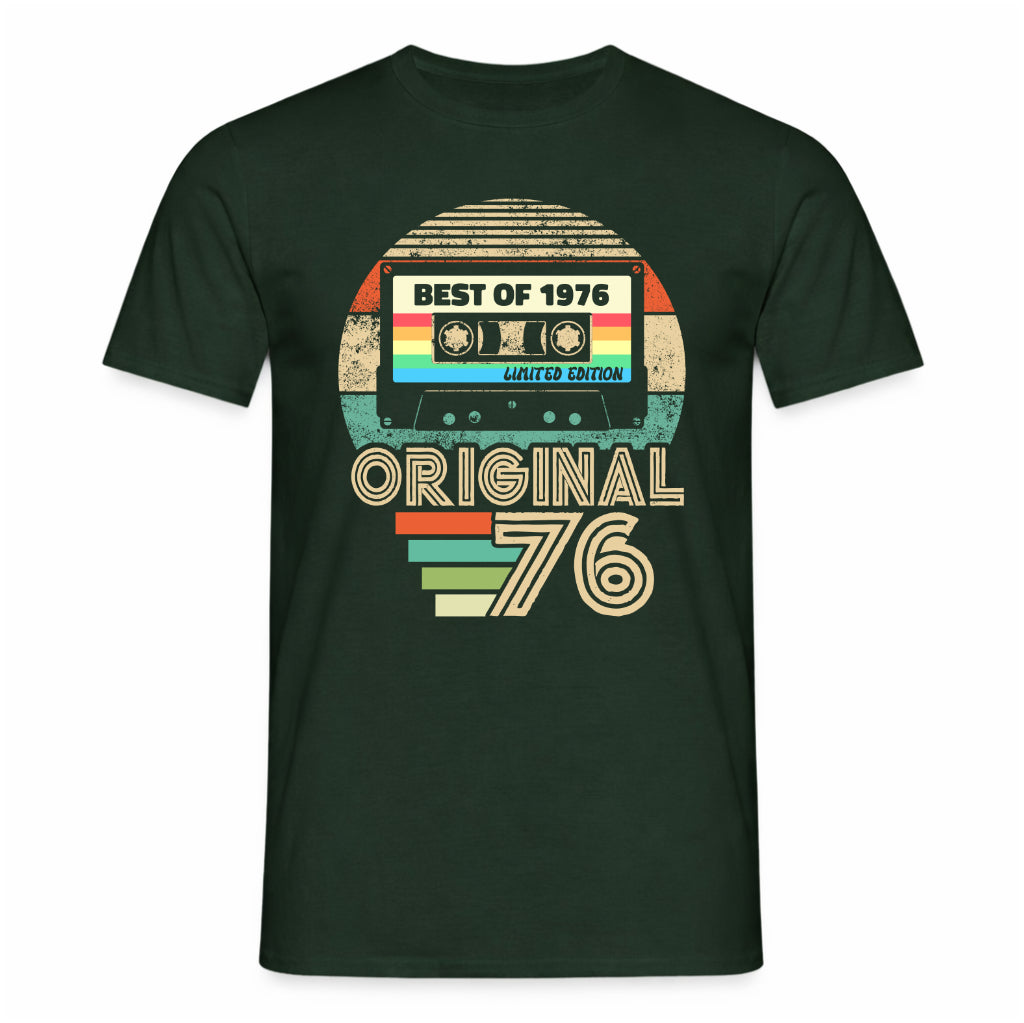 Original 50. Geburtstag Shirt – Best of 1976 Limited Edition Retro Kassette
