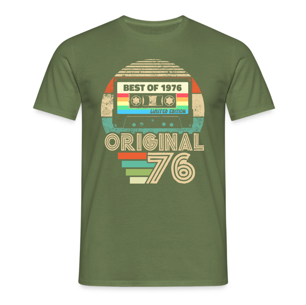 Original 50. Geburtstag Shirt – Best of 1976 Limited Edition Retro Kassette