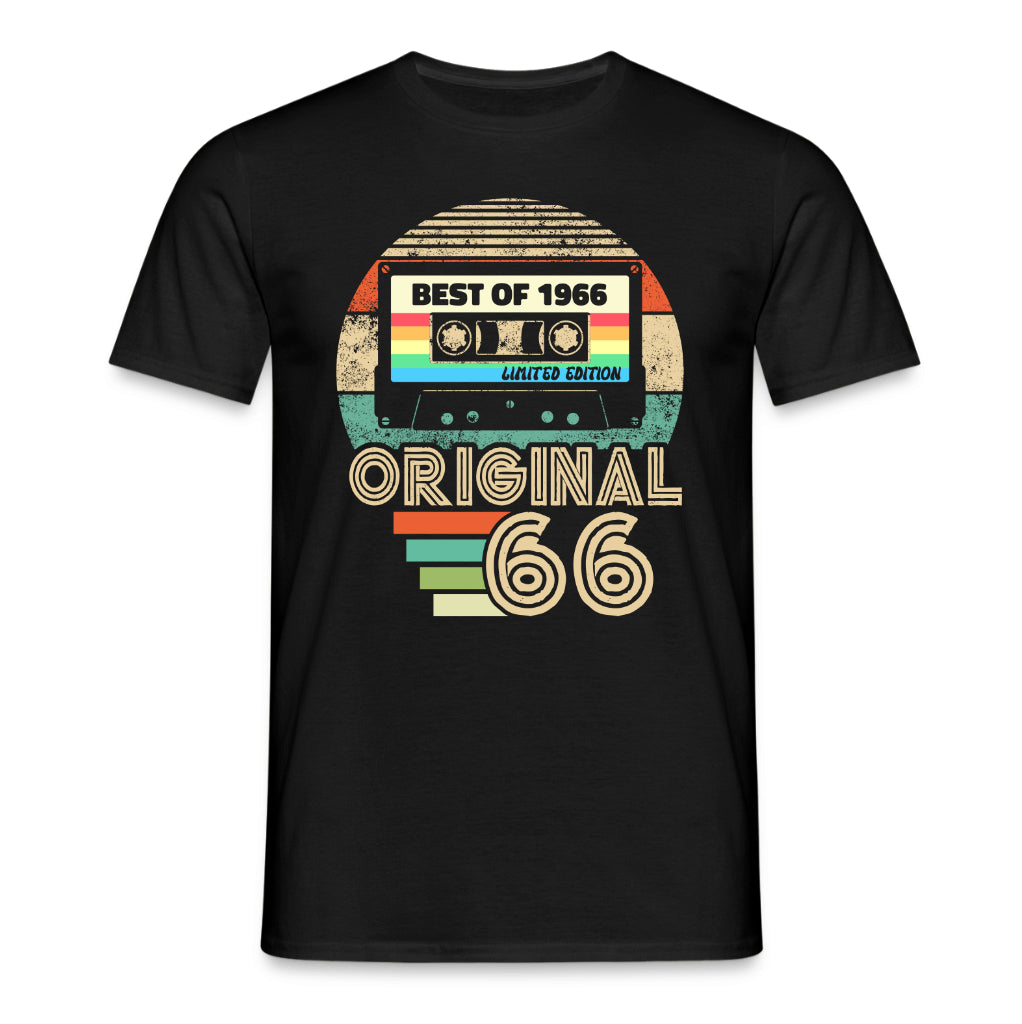 Original 60. Geburtstag Shirt – Best of 1966 Limited Edition Retro Kassette