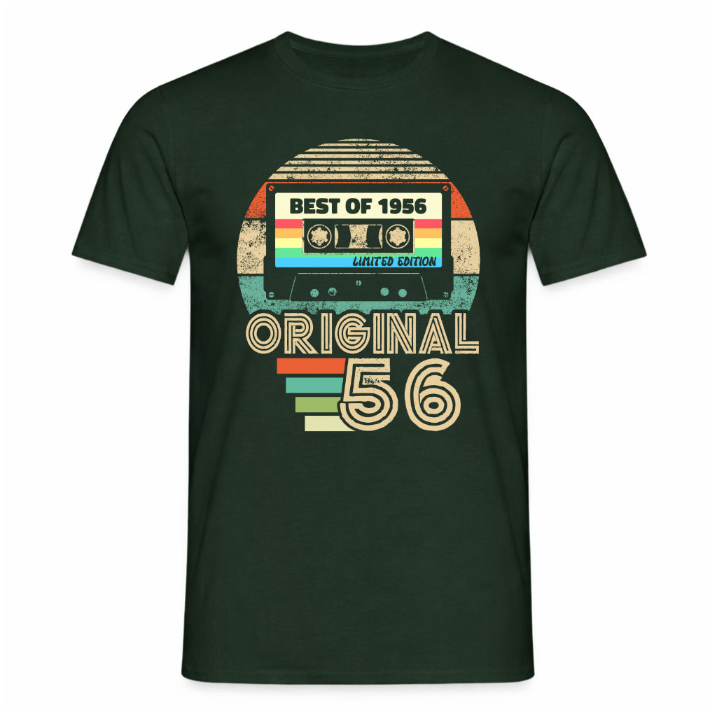 Original 70. Geburtstag Shirt – Best of 1956 Limited Edition Retro Kassette