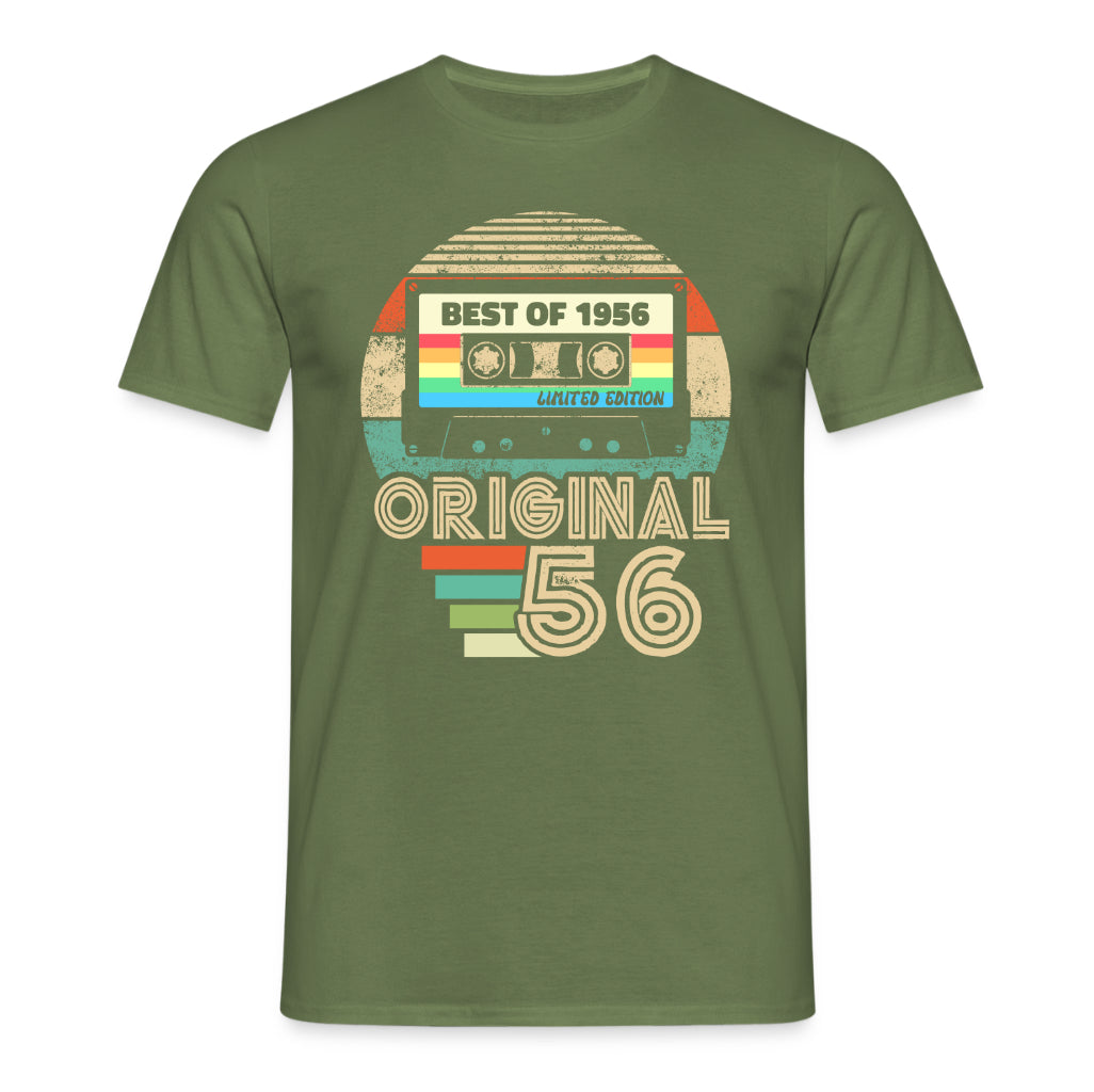 Original 70. Geburtstag Shirt – Best of 1956 Limited Edition Retro Kassette