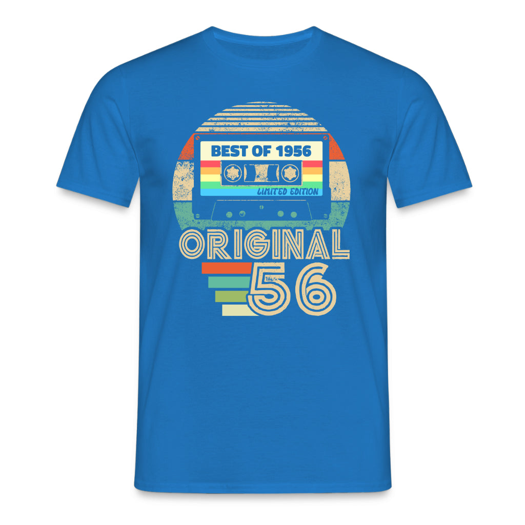 Original 70. Geburtstag Shirt – Best of 1956 Limited Edition Retro Kassette