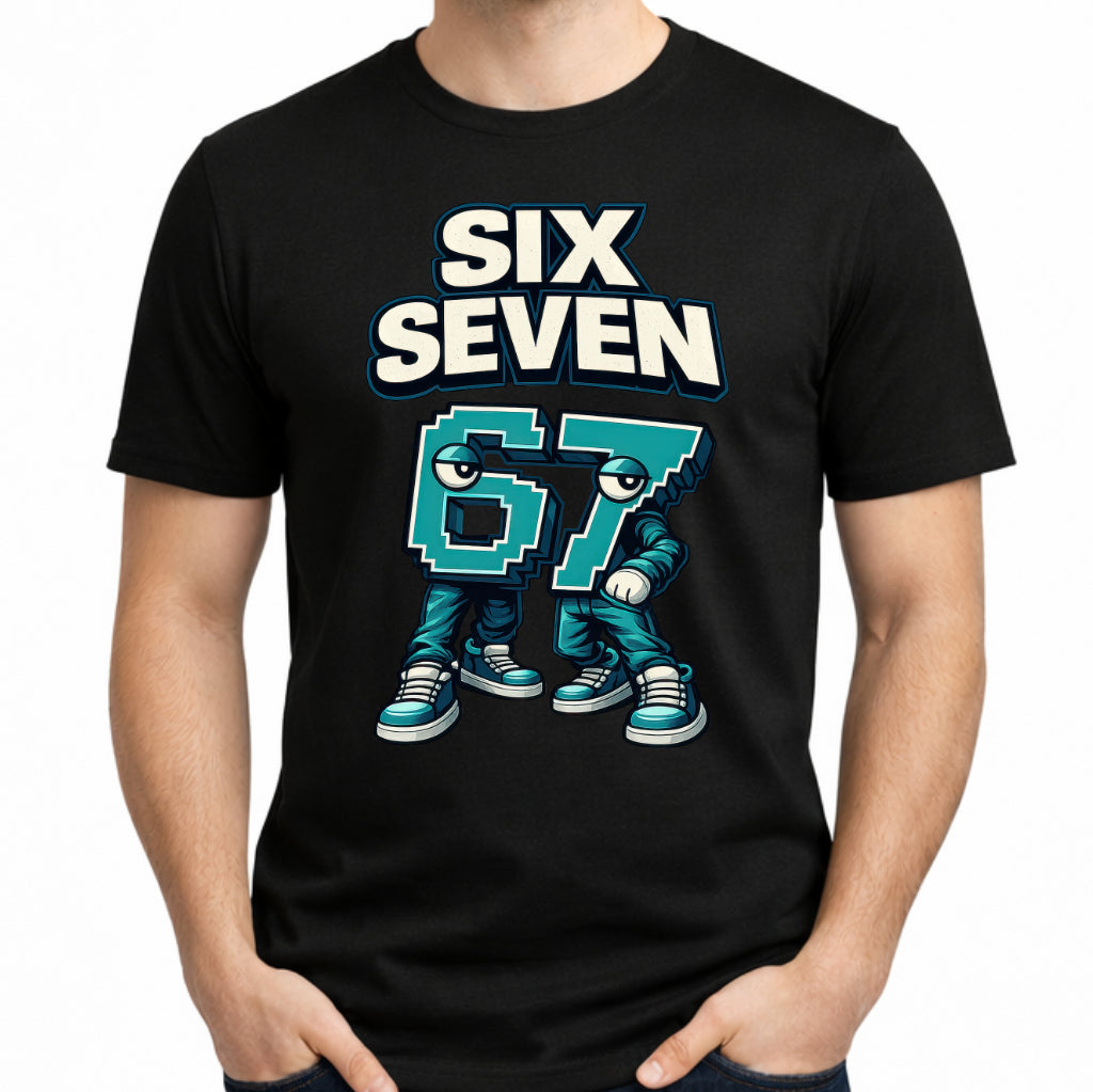 67 Six Seven 6-7 - Lustiges italienisches Brainrot Kids Gaming Meme T-Shirt