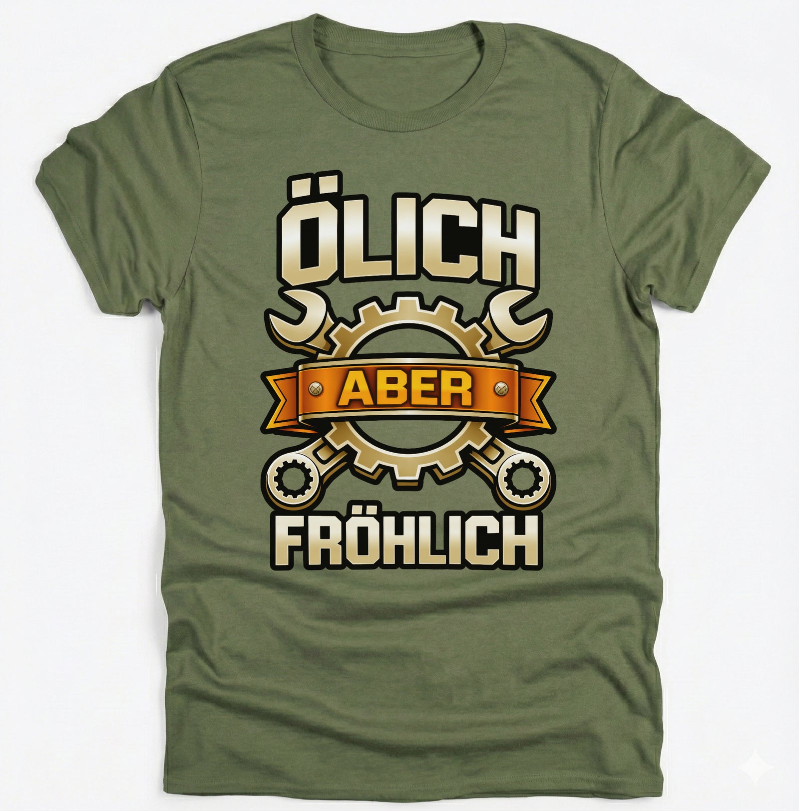 Mechaniker Ölich Aber Fröhlich - Schrauber Schlosser Mechatroniker - Lustiges T-Shirt Geschenk