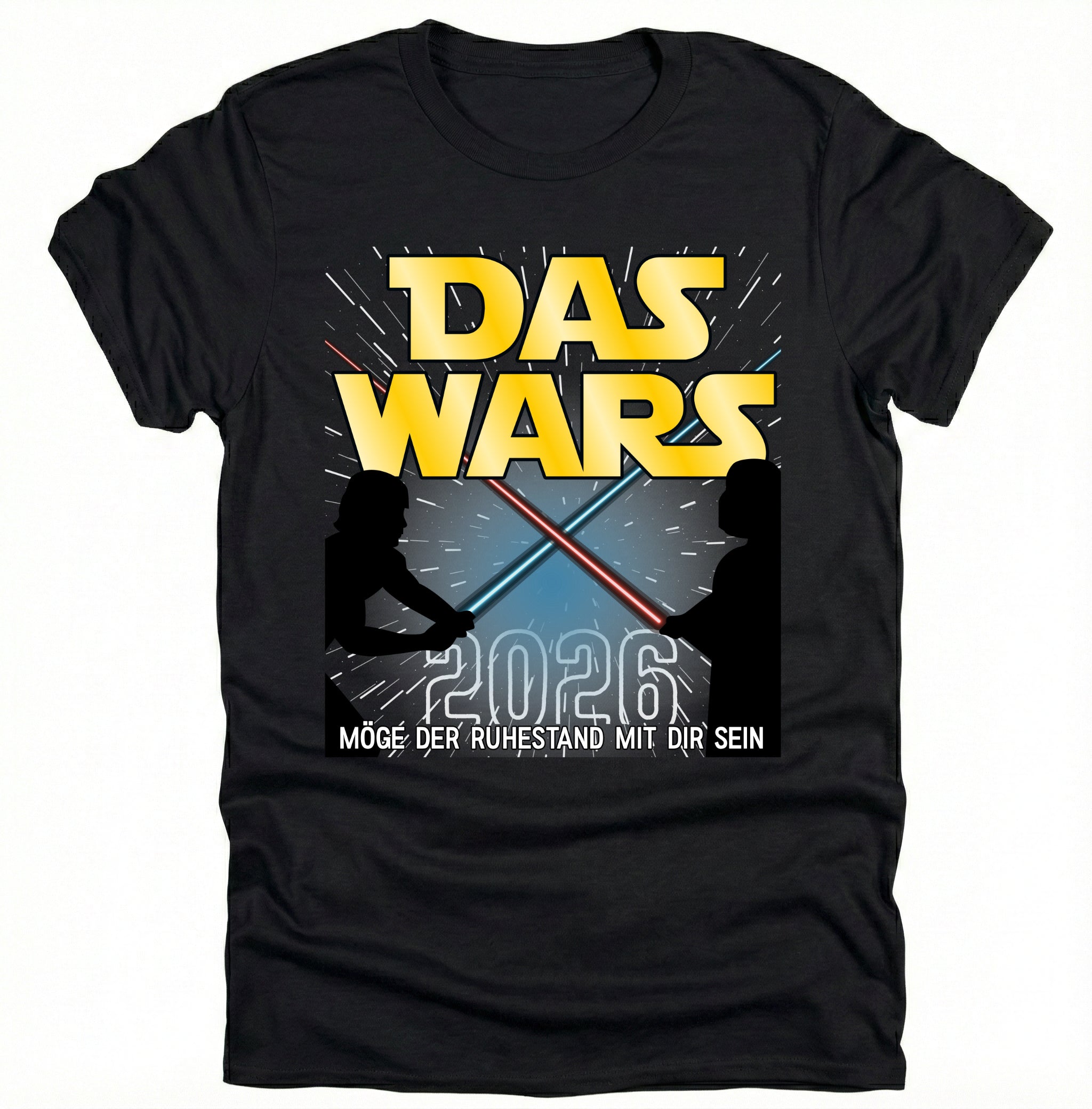 Das Wars 2026 T-Shirt – Möge der Ruhestand mit dir sein – Lustiges Abschiedsgeschenk Kollege – Rente 2026 – Personalisierbares Shirt