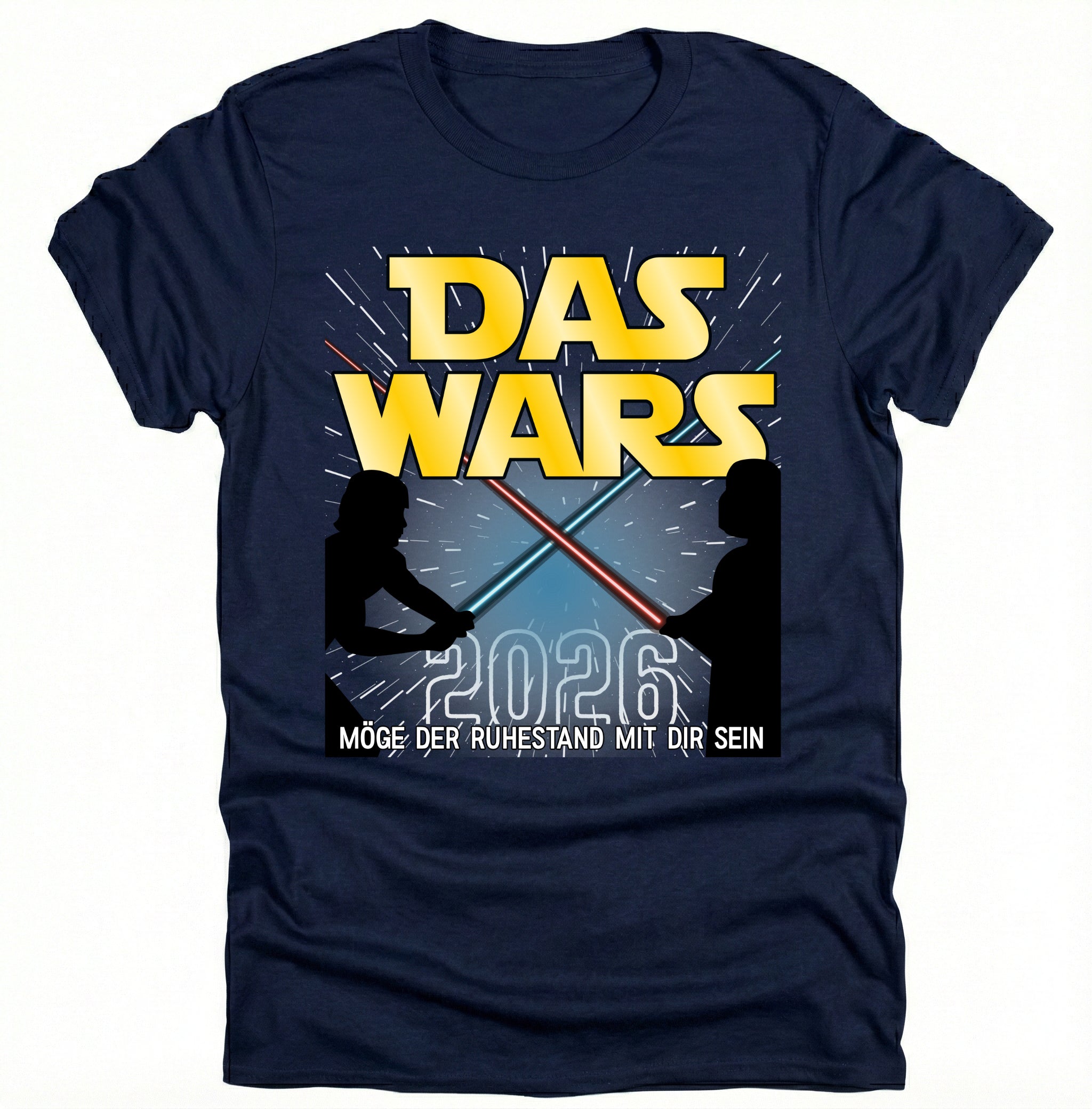 Das Wars 2026 T-Shirt – Möge der Ruhestand mit dir sein – Lustiges Abschiedsgeschenk Kollege – Rente 2026 – Personalisierbares Shirt