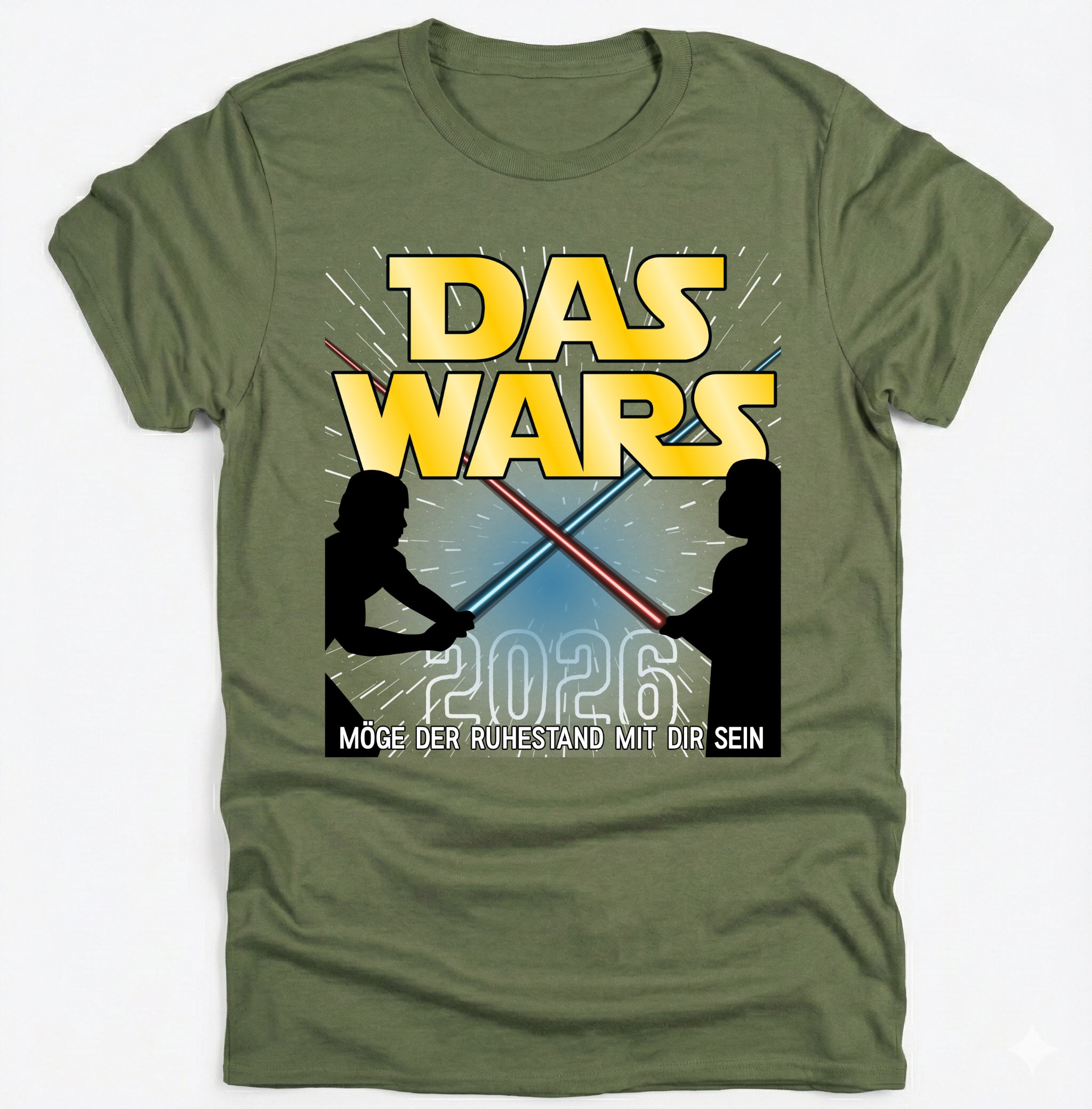 Das Wars 2026 T-Shirt – Möge der Ruhestand mit dir sein – Lustiges Abschiedsgeschenk Kollege – Rente 2026 – Personalisierbares Shirt