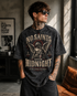 No Saints After Midnight Oversized Vintage T-Shirt – Acid Wash Gothic Engel Graphic Shirt – Heavy Metal Streetwear Oberteil – Washed