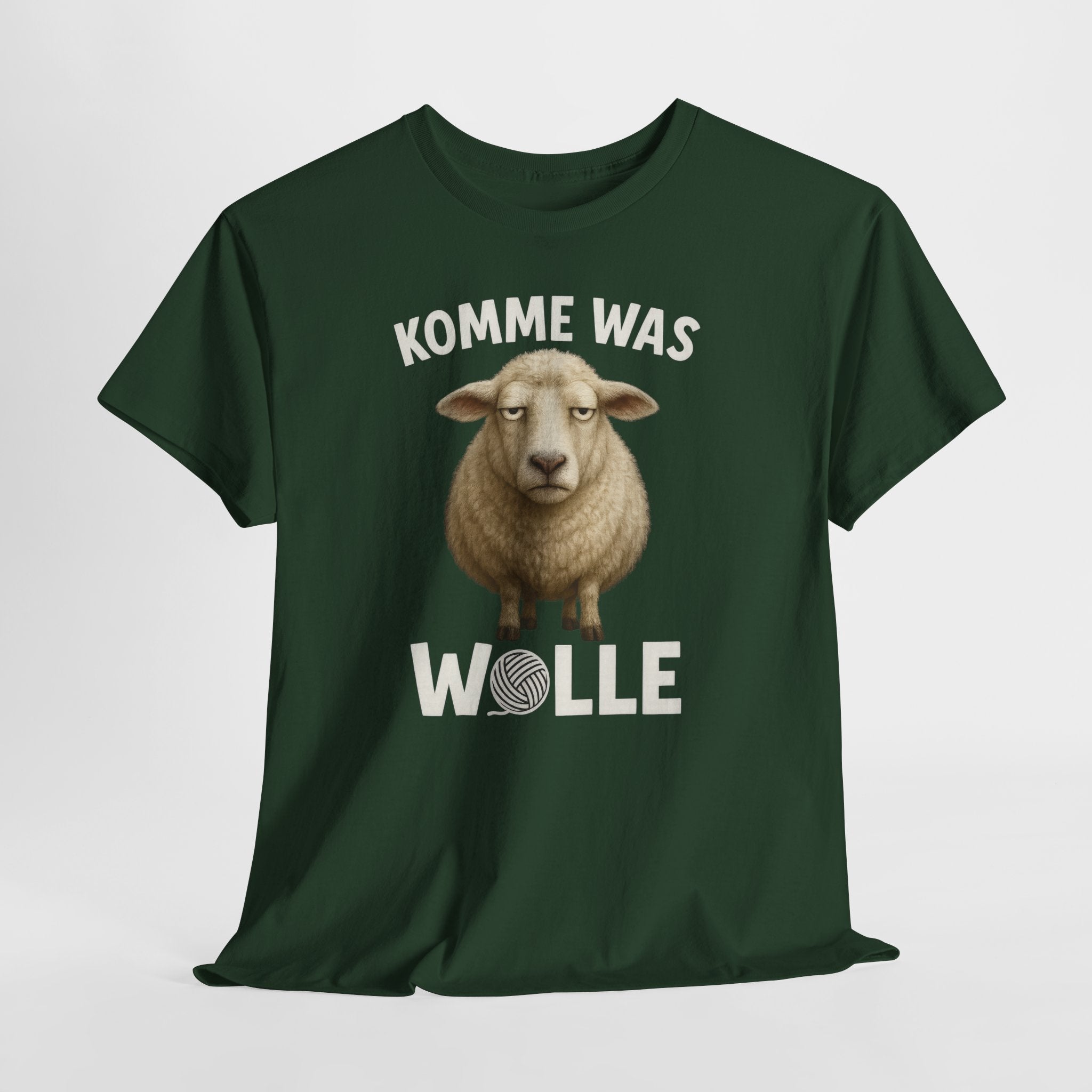 Schaf Schäfer Schafhirte Komme was Wolle Lustiges Witziges T-Shirt