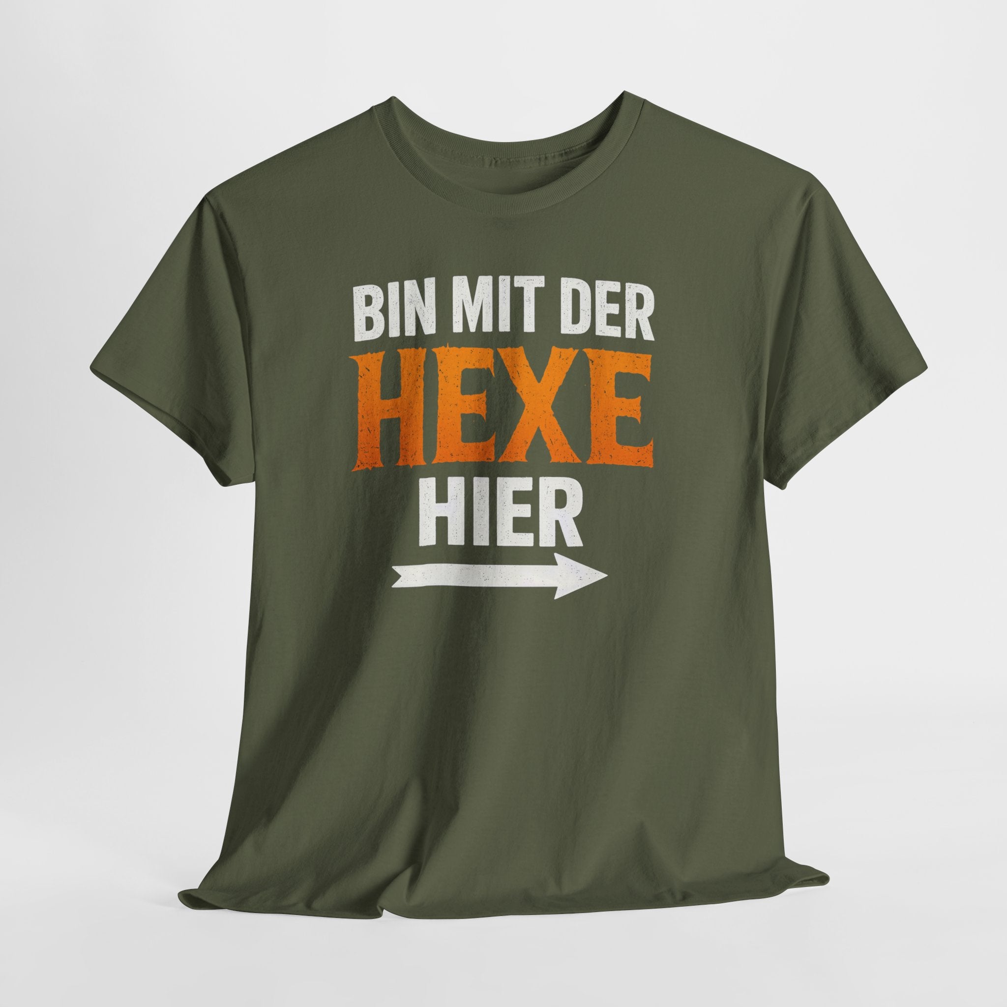 Halloween Shirt - Ich Bin Mit Der Hexe Hier - Lustiges Halloween T-Shirt