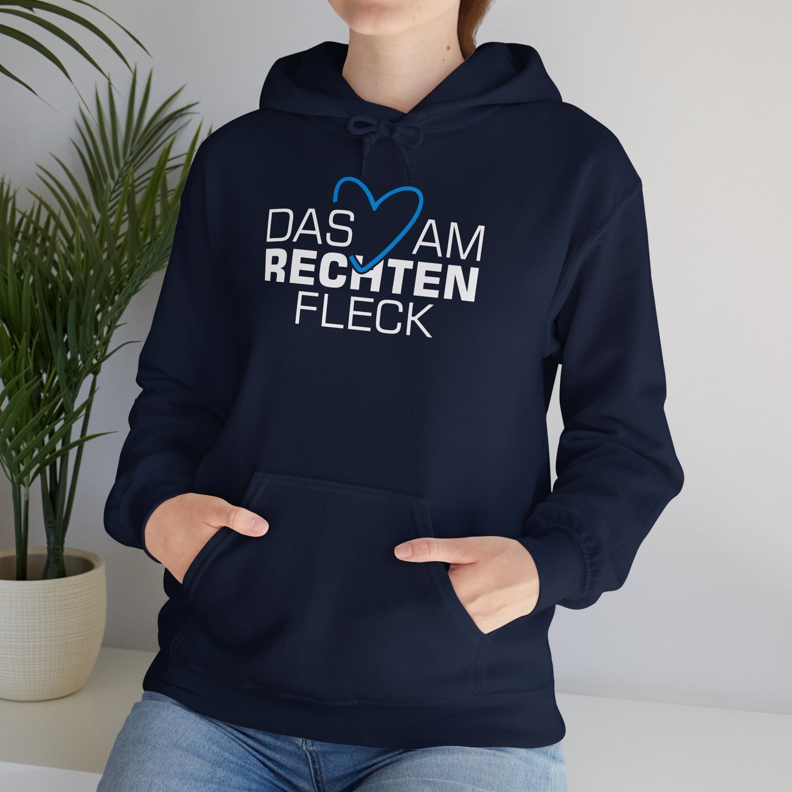 Das Herz am rechten Fleck - Bundestagswahl 2025 Hoodie