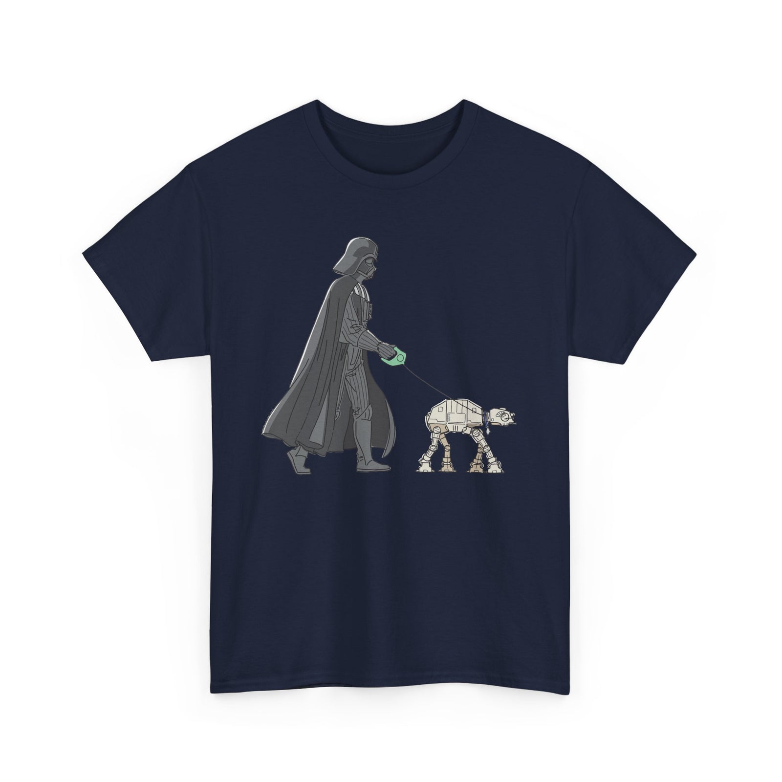 Darth Vader walks with dog at-at funny T-Shirt