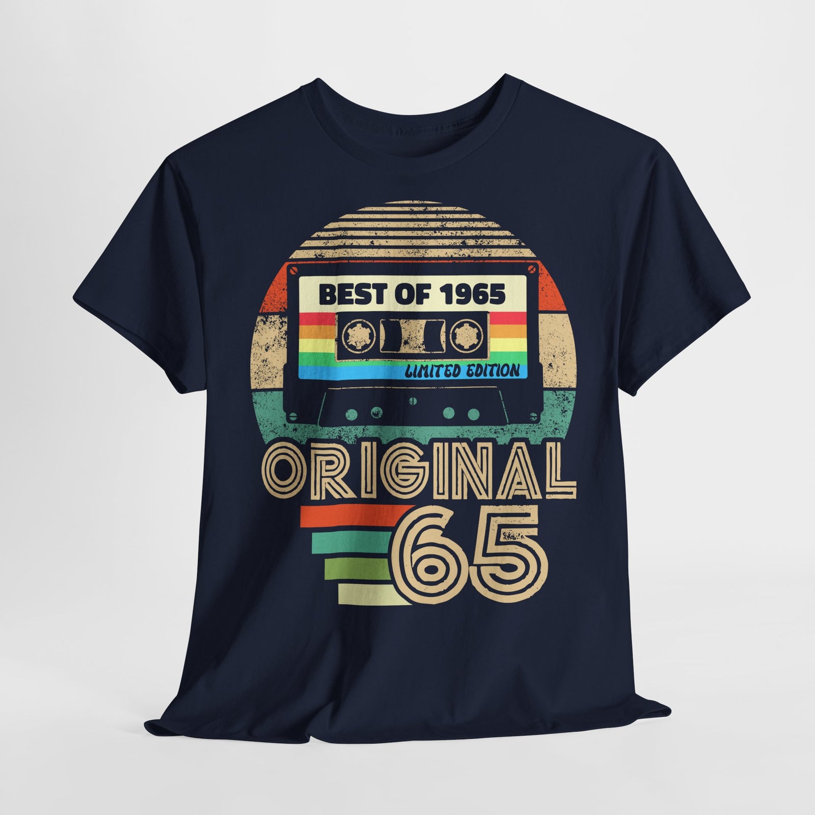 60. Geburtstag - Geboren 1965 Retro Kassette Best Of Geschenk T-Shirt