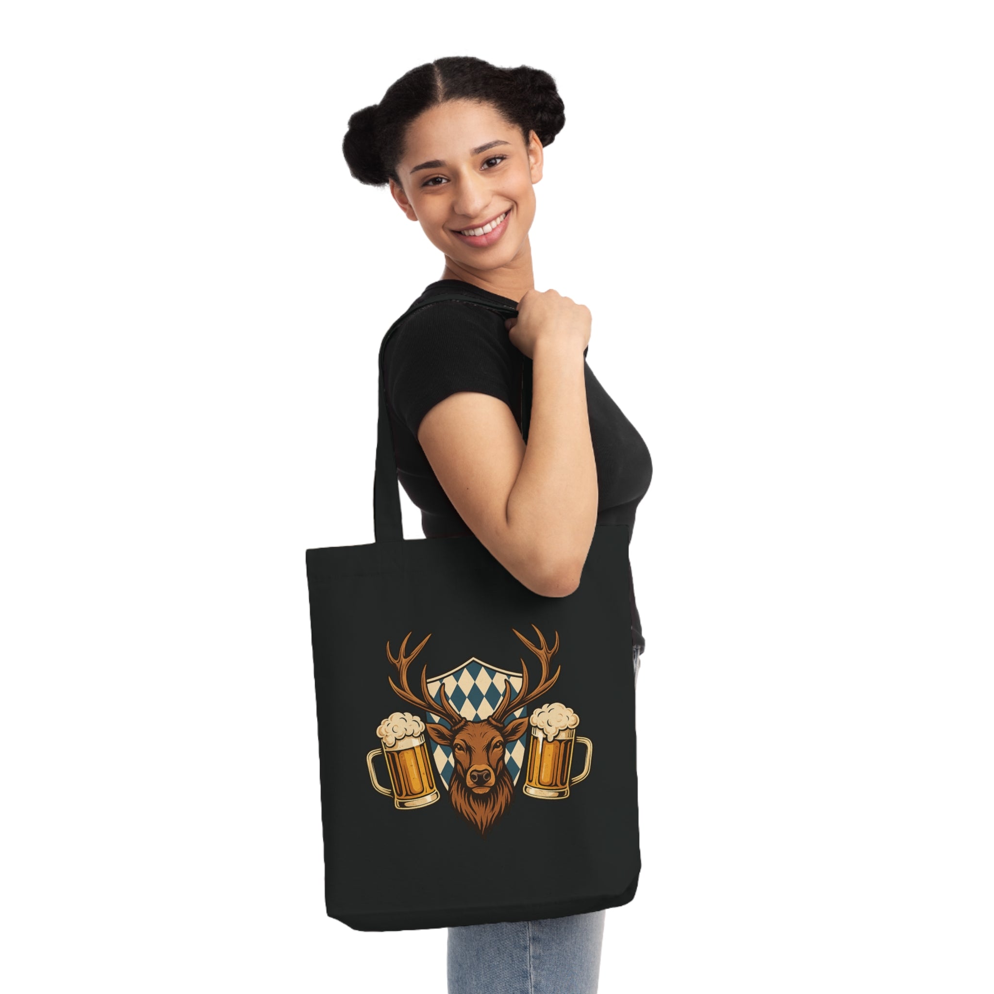 Oktoberfest Hirsch & Bier – Bayerisches Wiesn Tragetasche
