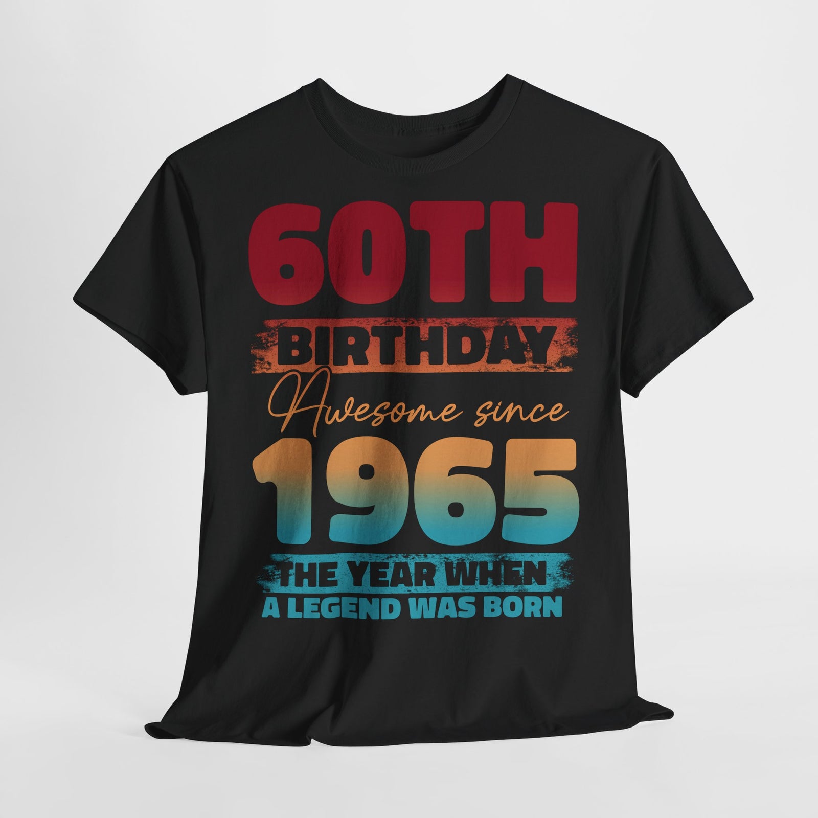 60. Geburtstag Vintage Retro Limited Edition Geboren 1965 Legend Was Born Geschenk T-Shirt