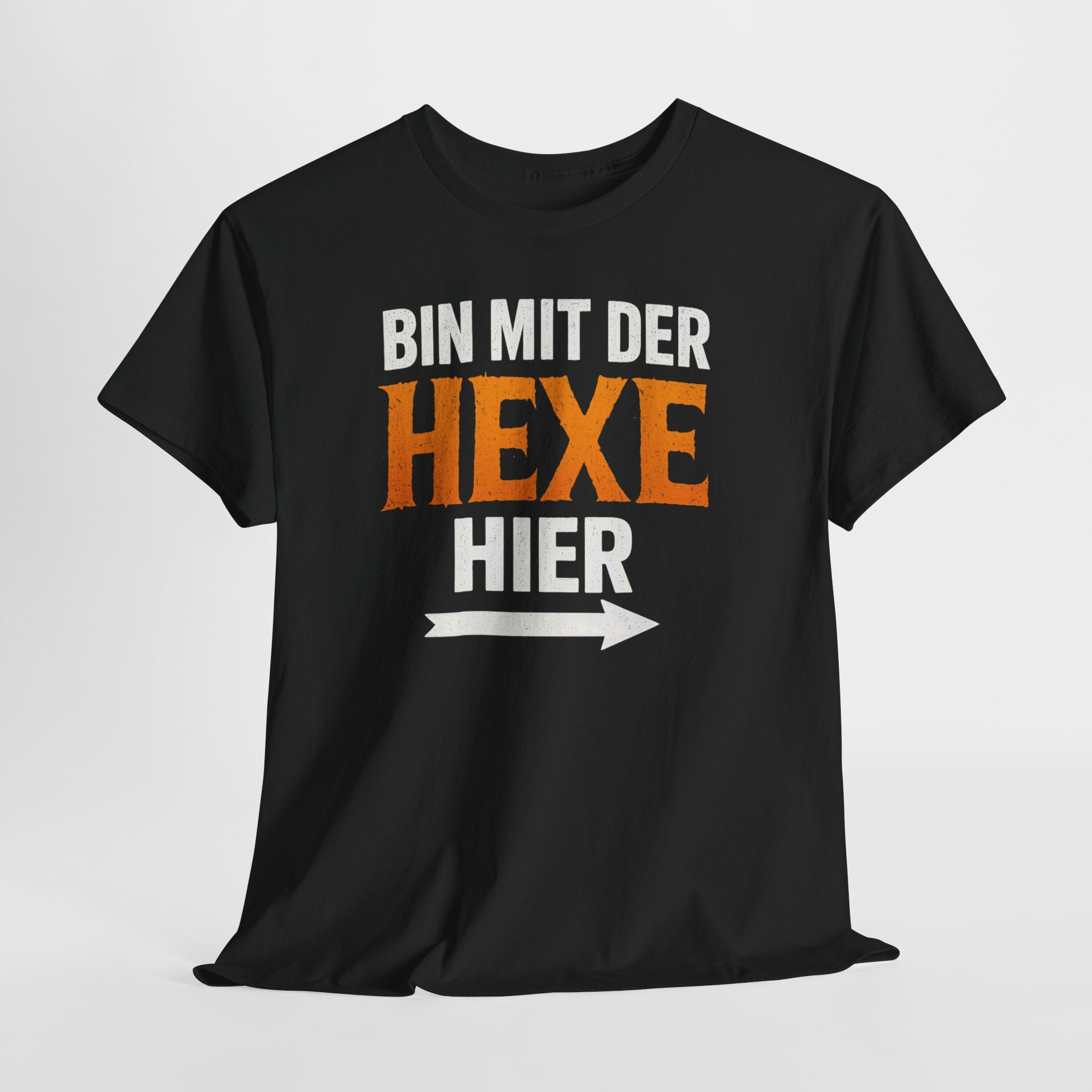 Halloween Shirt - Ich Bin Mit Der Hexe Hier - Lustiges Halloween T-Shirt