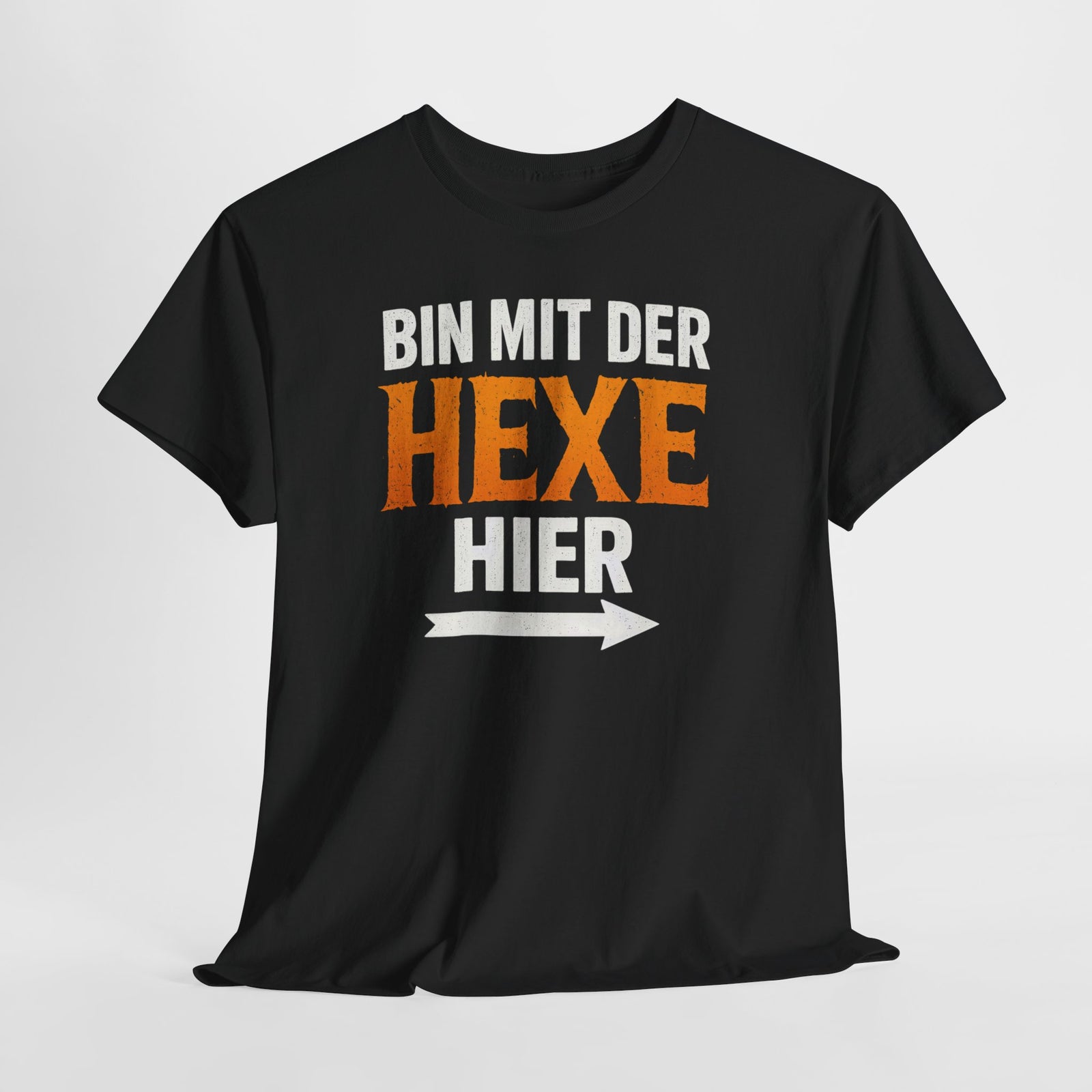Halloween Shirt - Ich Bin Mit Der Hexe Hier - Lustiges Halloween T-Shirt