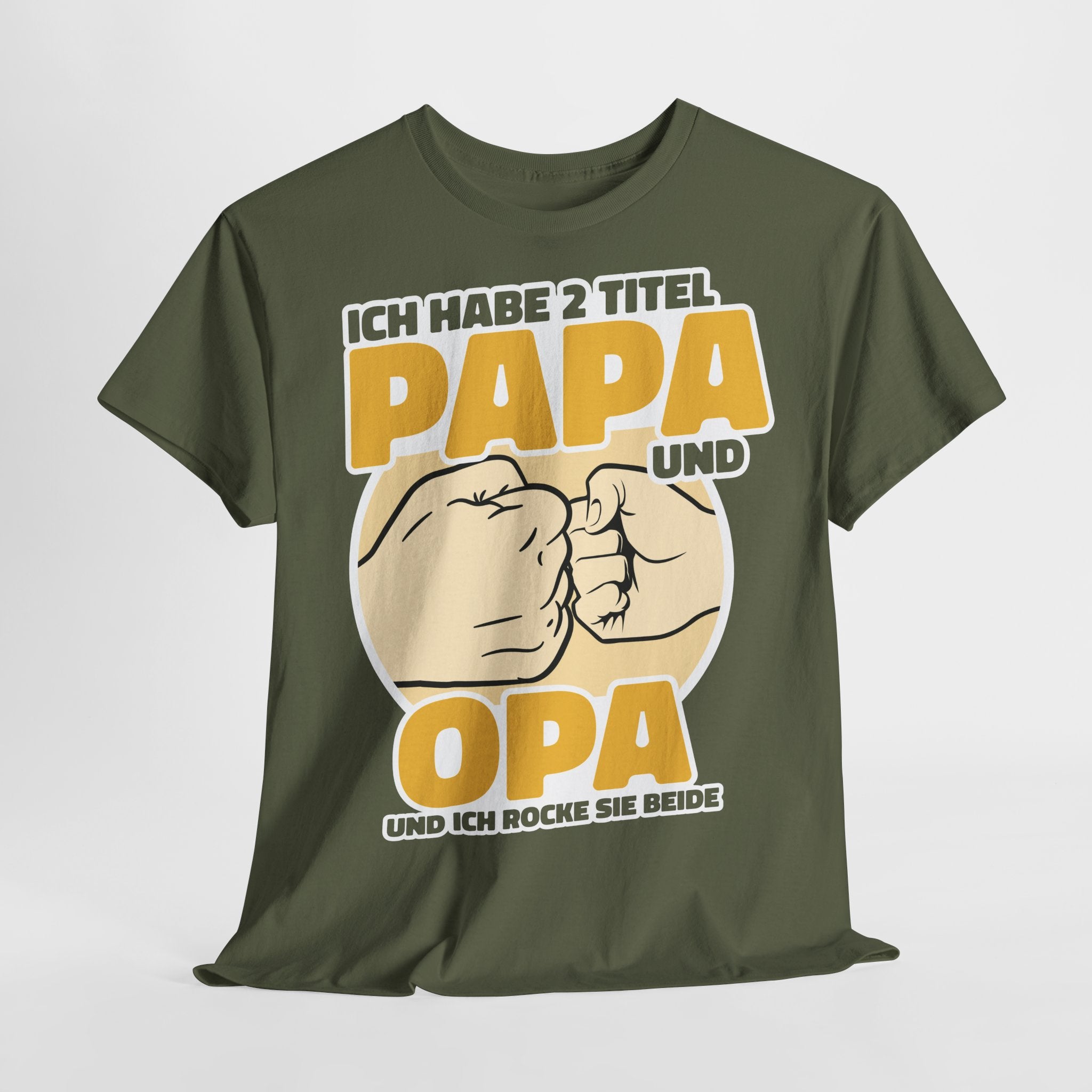 Habe 2 Titel - Opa und Papa - Ich rocke sie beide - Vatertag Geschenk T-Shirt