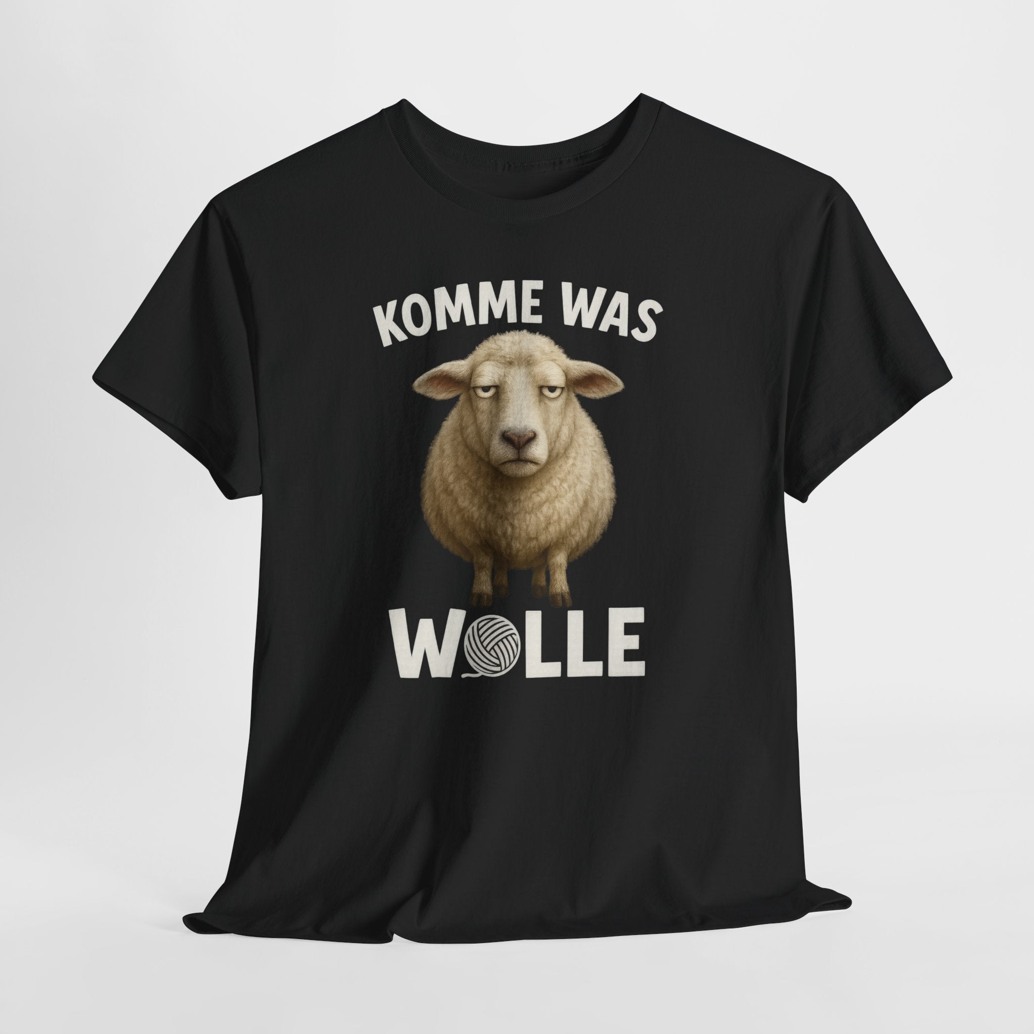 Schaf Schäfer Schafhirte Komme was Wolle Lustiges Witziges T-Shirt