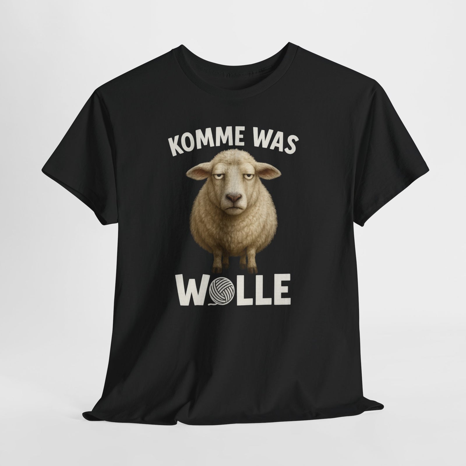 Schaf Schäfer Schafhirte Komme was Wolle Lustiges Witziges T-Shirt