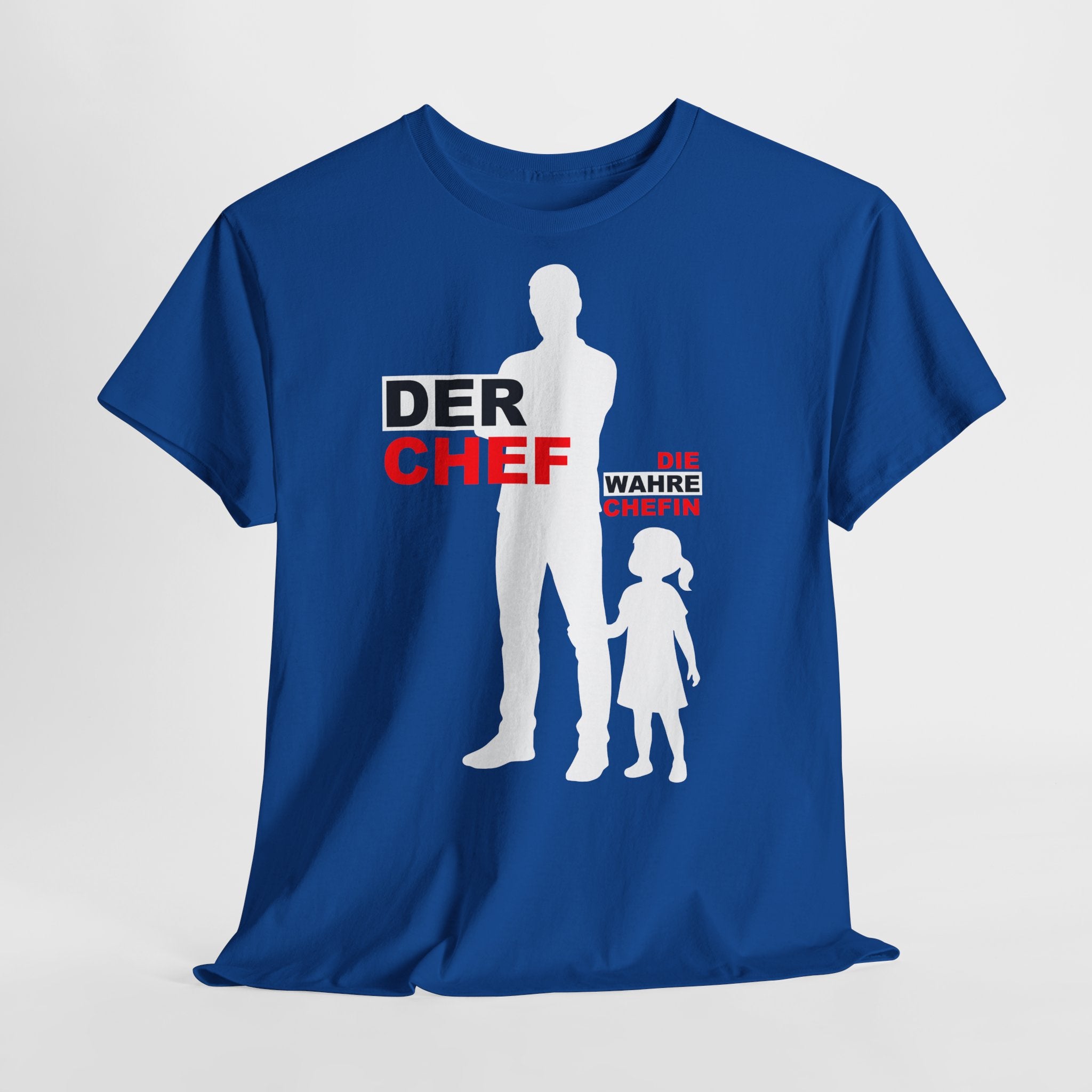 Vatertag Papa Shirt - Papa Chef Und Tochter Die Wahre Chefin - Lustiges Geschenk Shirt