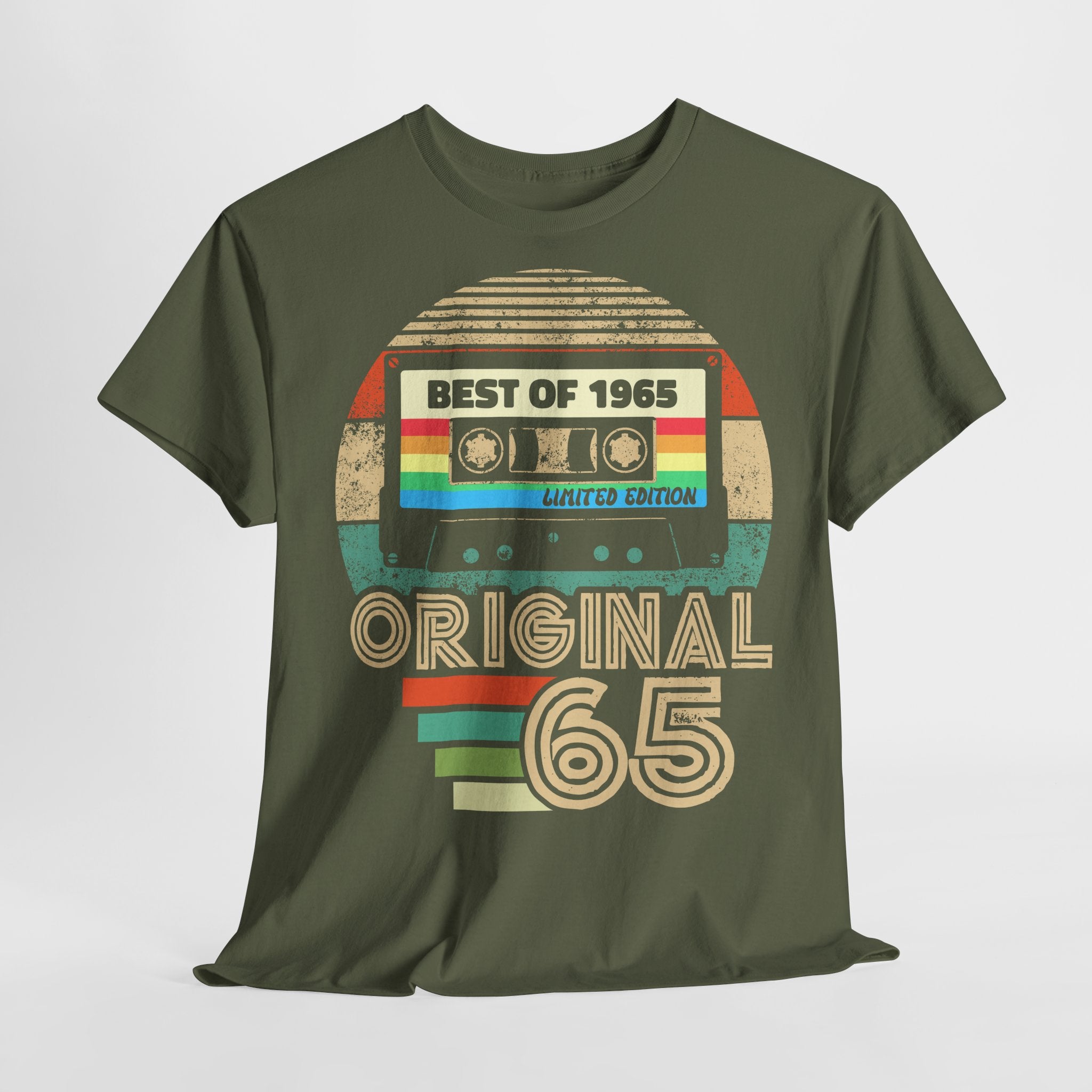 60. Geburtstag - Geboren 1965 Retro Kassette Best Of Geschenk T-Shirt