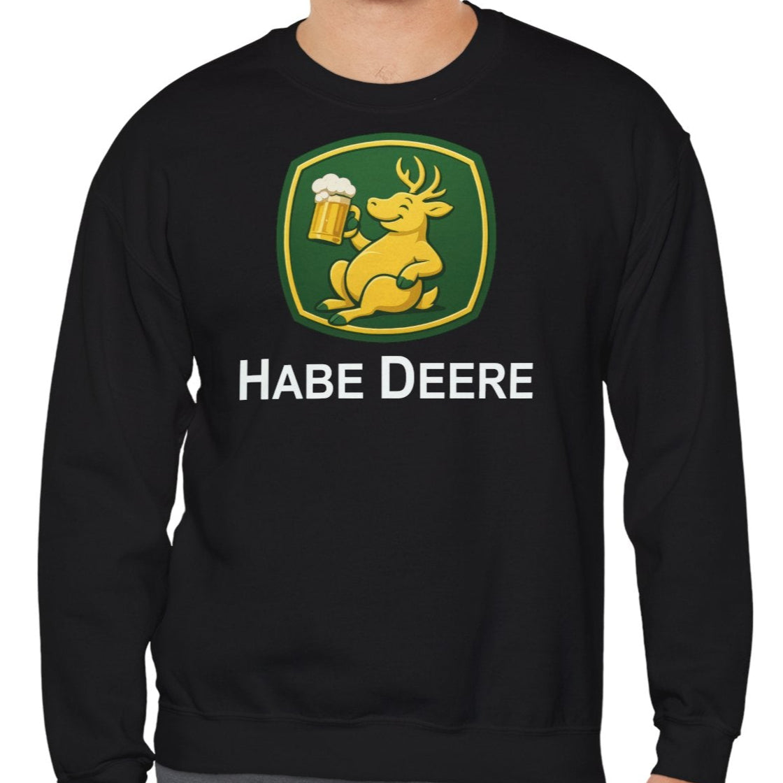 Trinkender Hirsch – Habe Deere Bier Logo Lustiger Pullover Sweatshirt