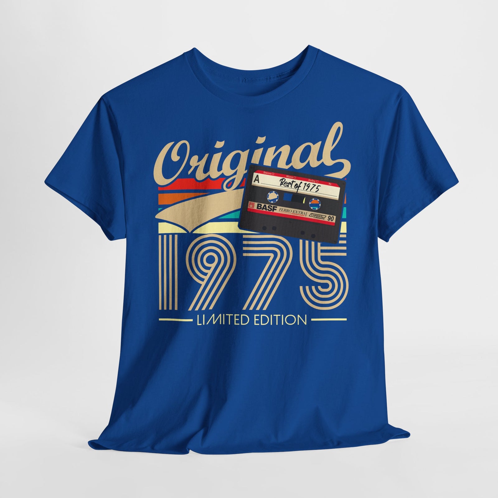 50. Geburtstag Original 1975 Limited Edition Retro Kassette Geschenk T-Shirt