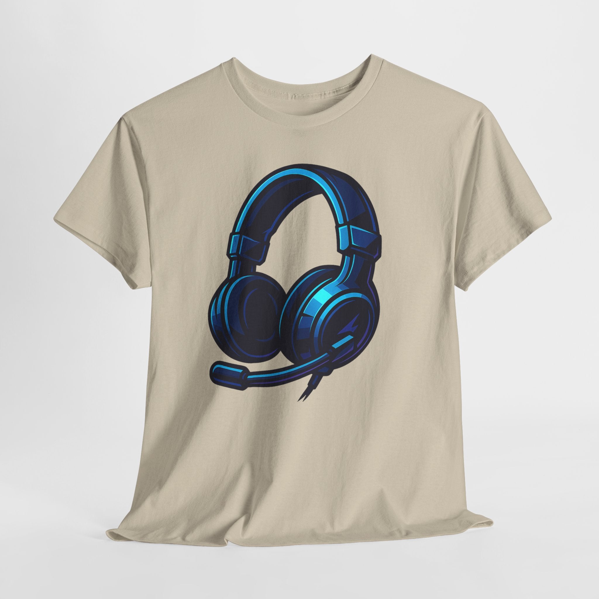 Gaming Headset Neon Glow – Futuristisches Gamer T-Shirt