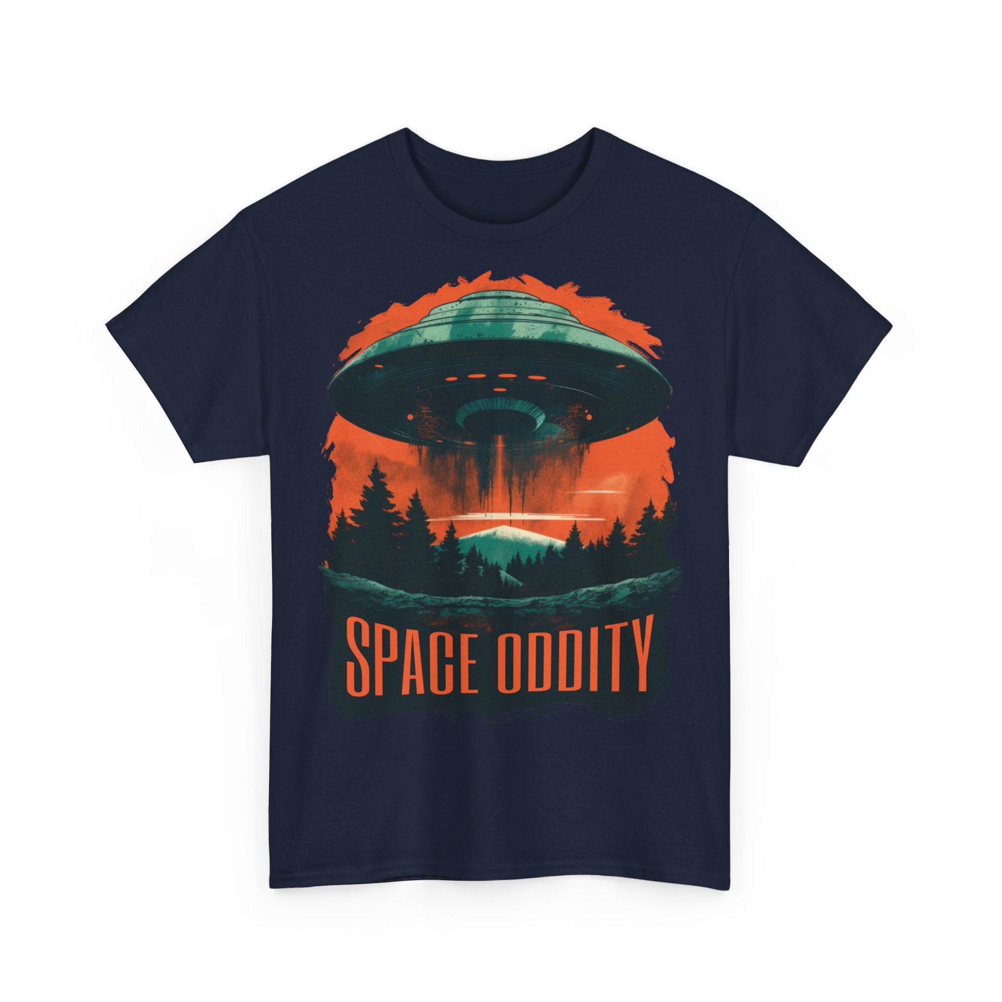 Alien Fliegende Untertasse  - Space Oddity - Lustiges T-Shirt