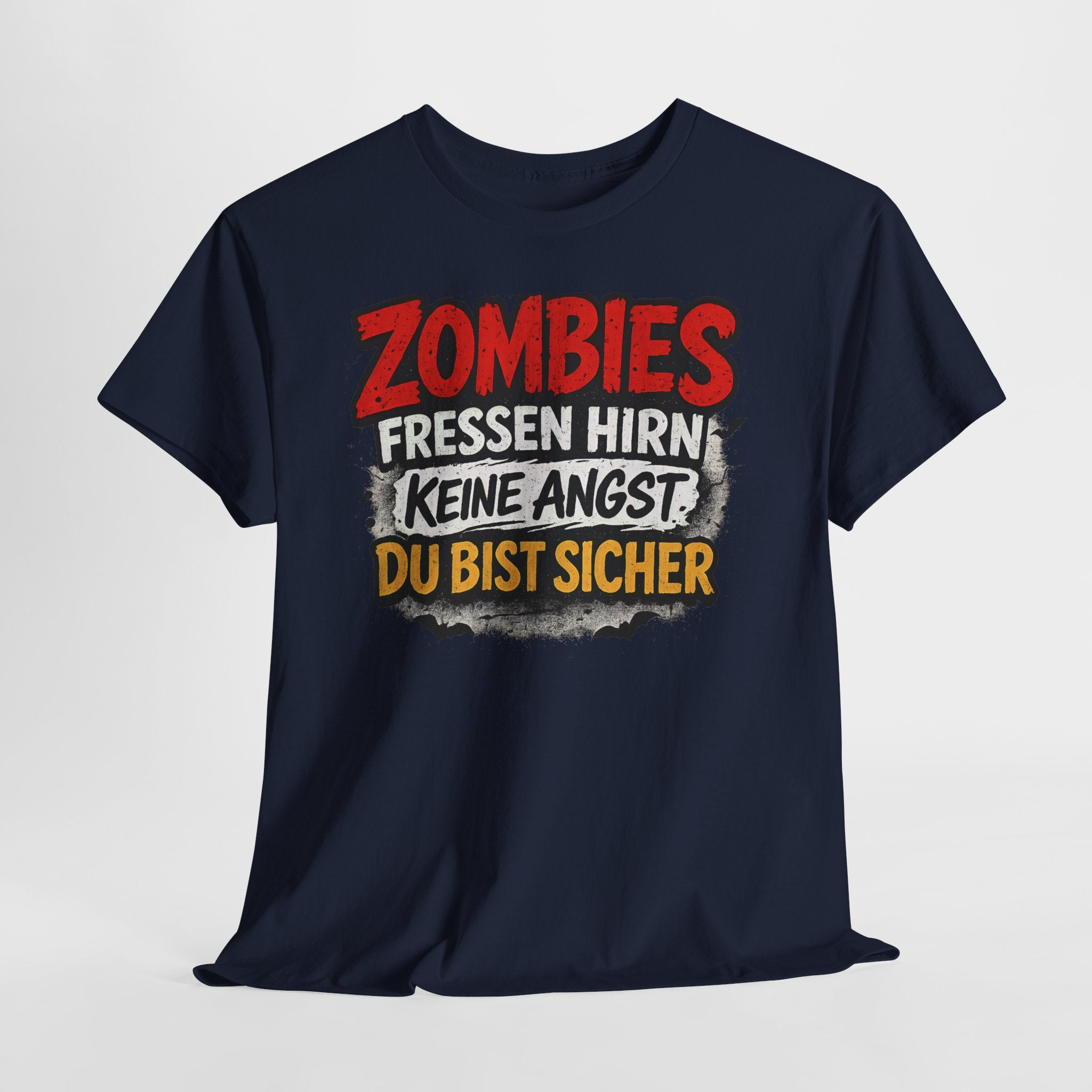 Halloween Shirt - Zombies Fressen Hirn - Du Bist Sicher - Lustiges Halloween T-Shirt